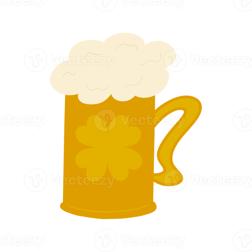 copo de cerveja dourado png