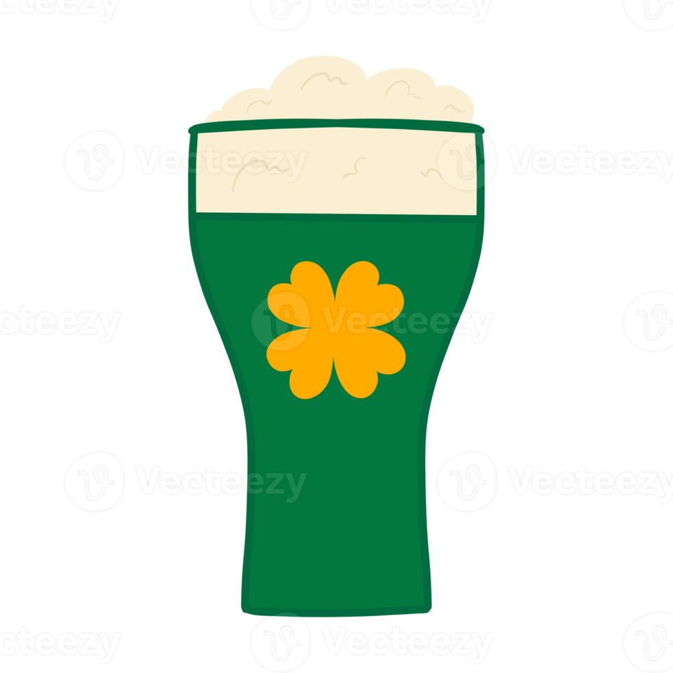 Clover Glass of Beer png