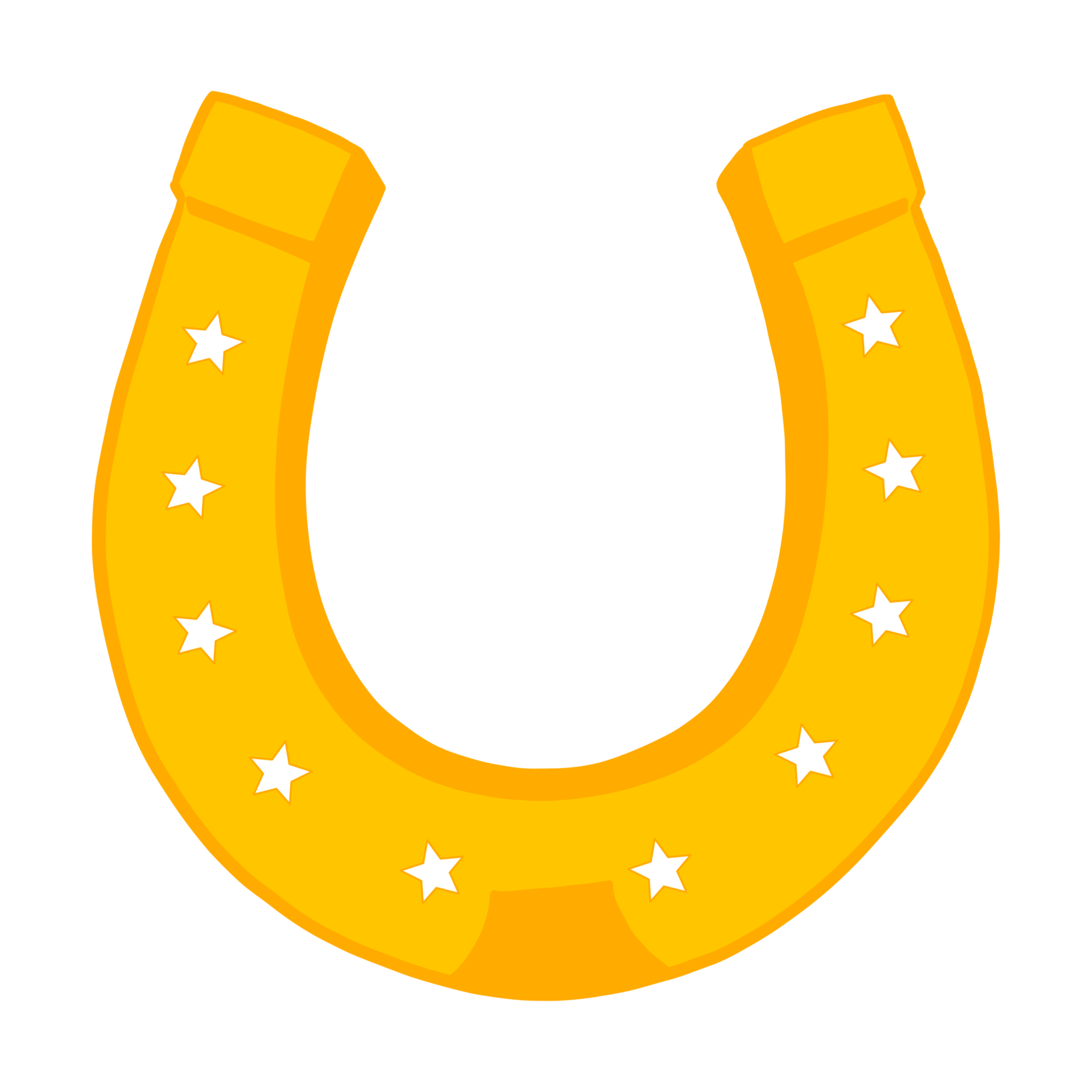 Star Horse Shoe 16658068 PNG