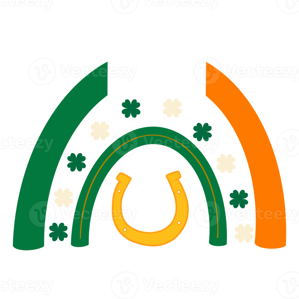 Cute St Patricks Day Rainbow png