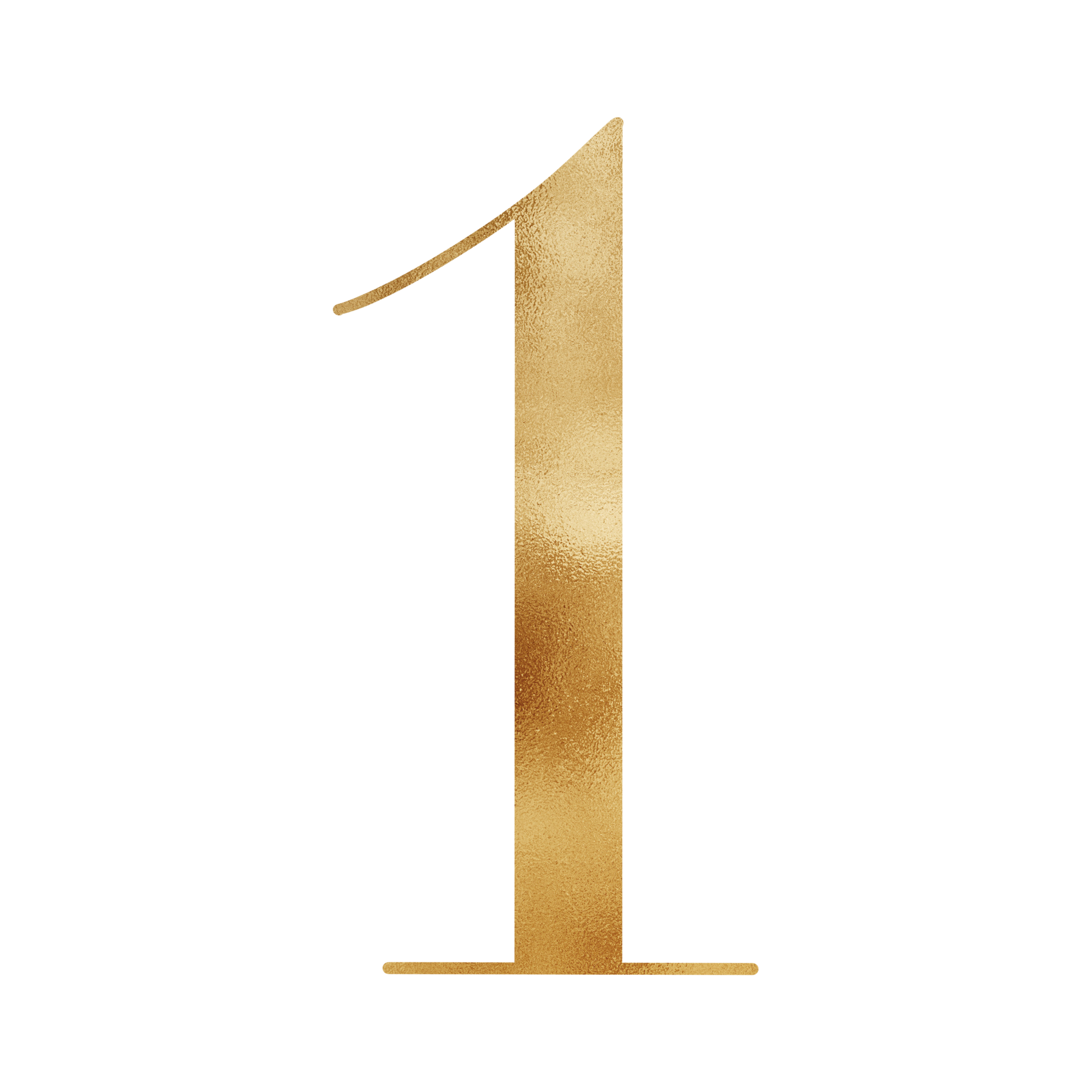 Golden Number One 16658139 PNG