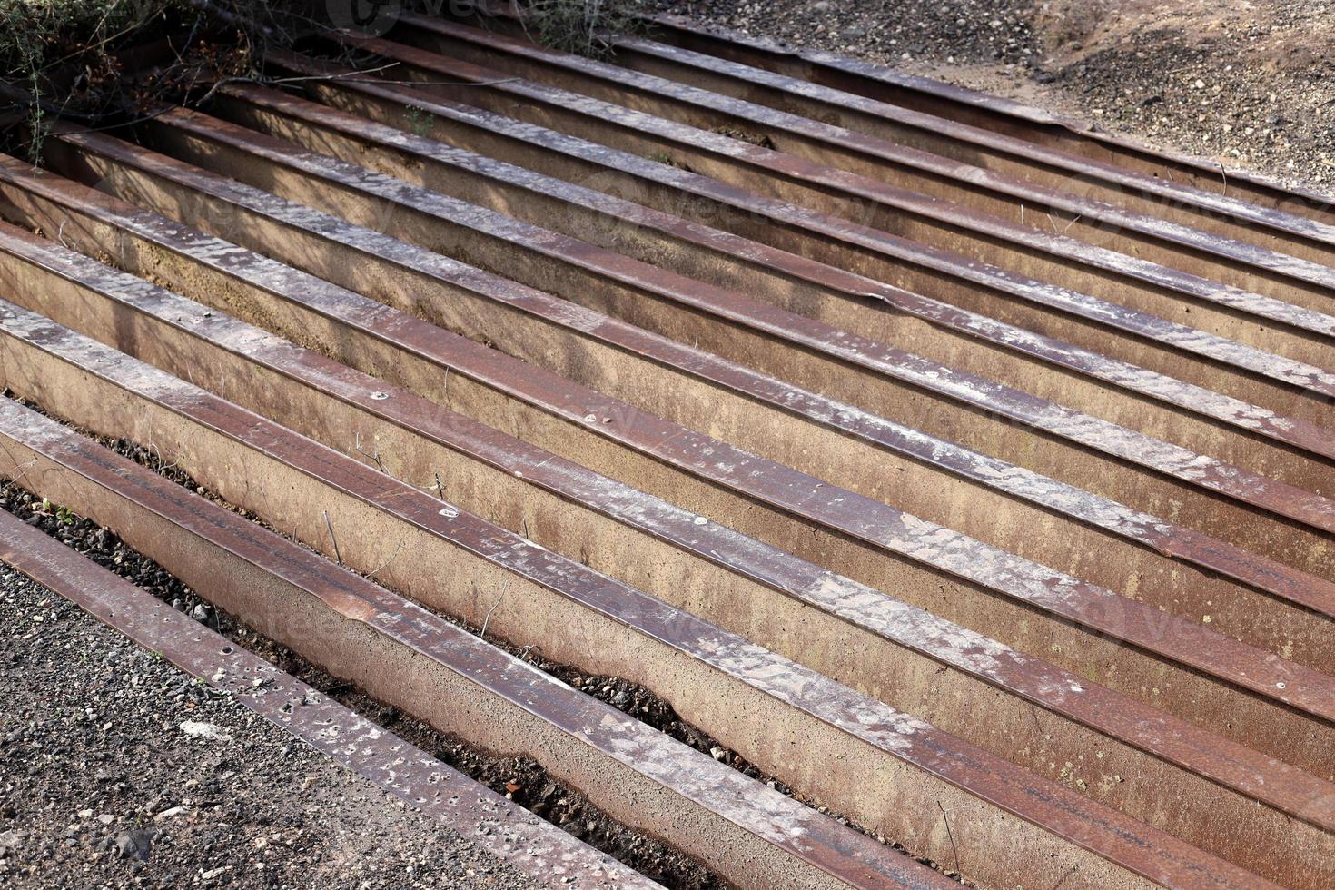 Texture of old and rusty iron. photo