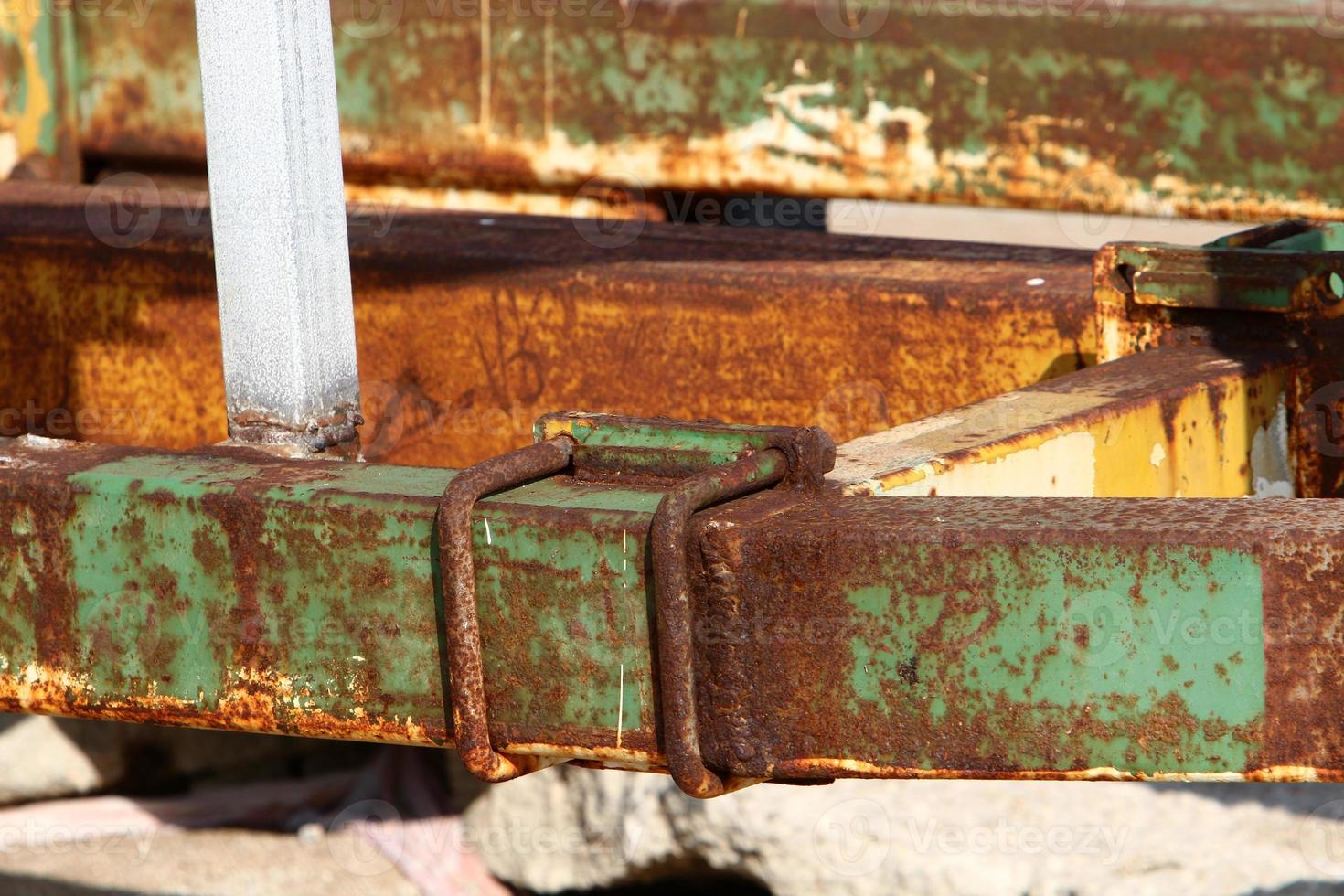 Texture of old and rusty iron. photo