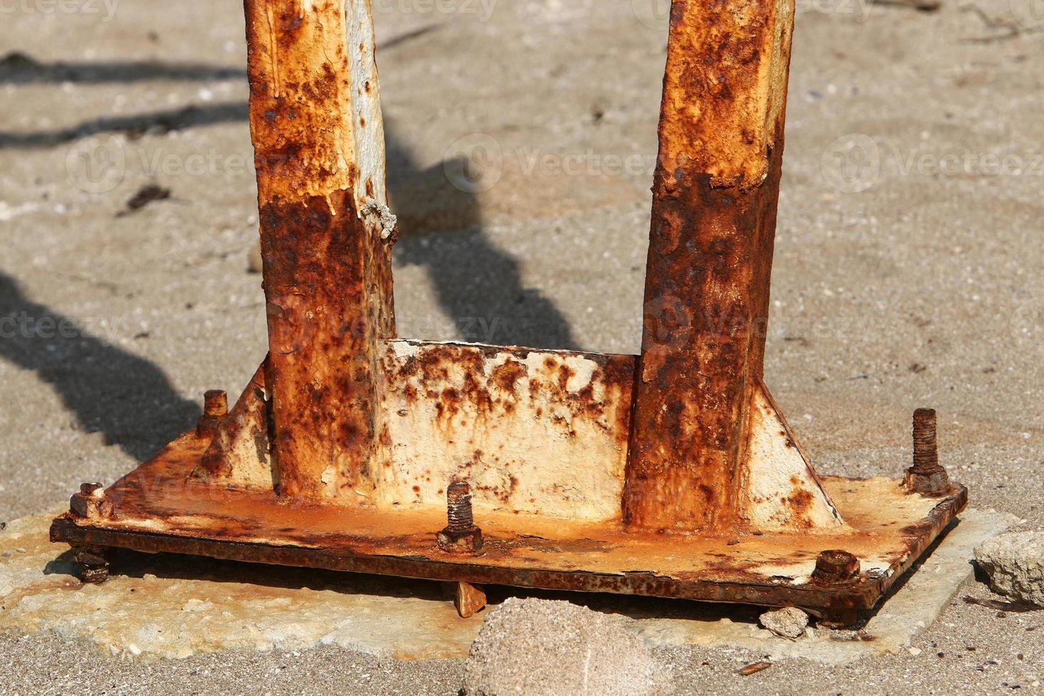 Texture of old and rusty iron. photo