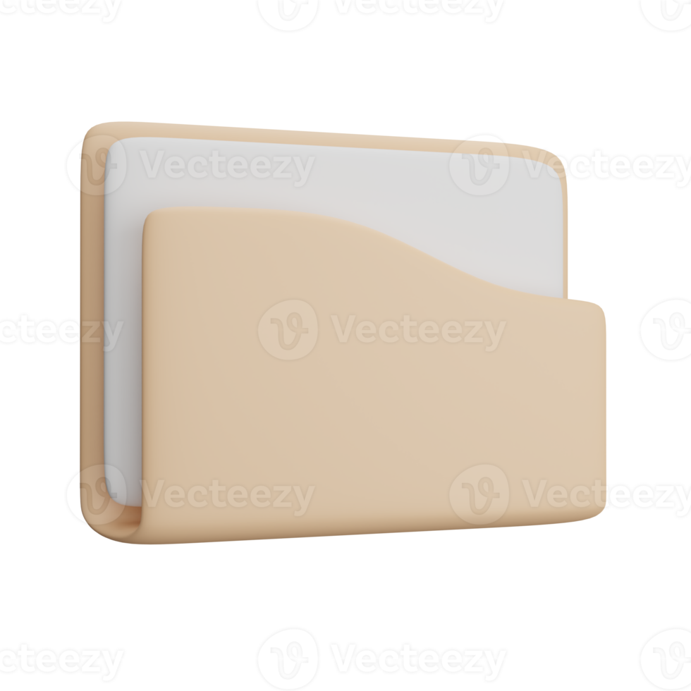 3d rendering Folder Data png