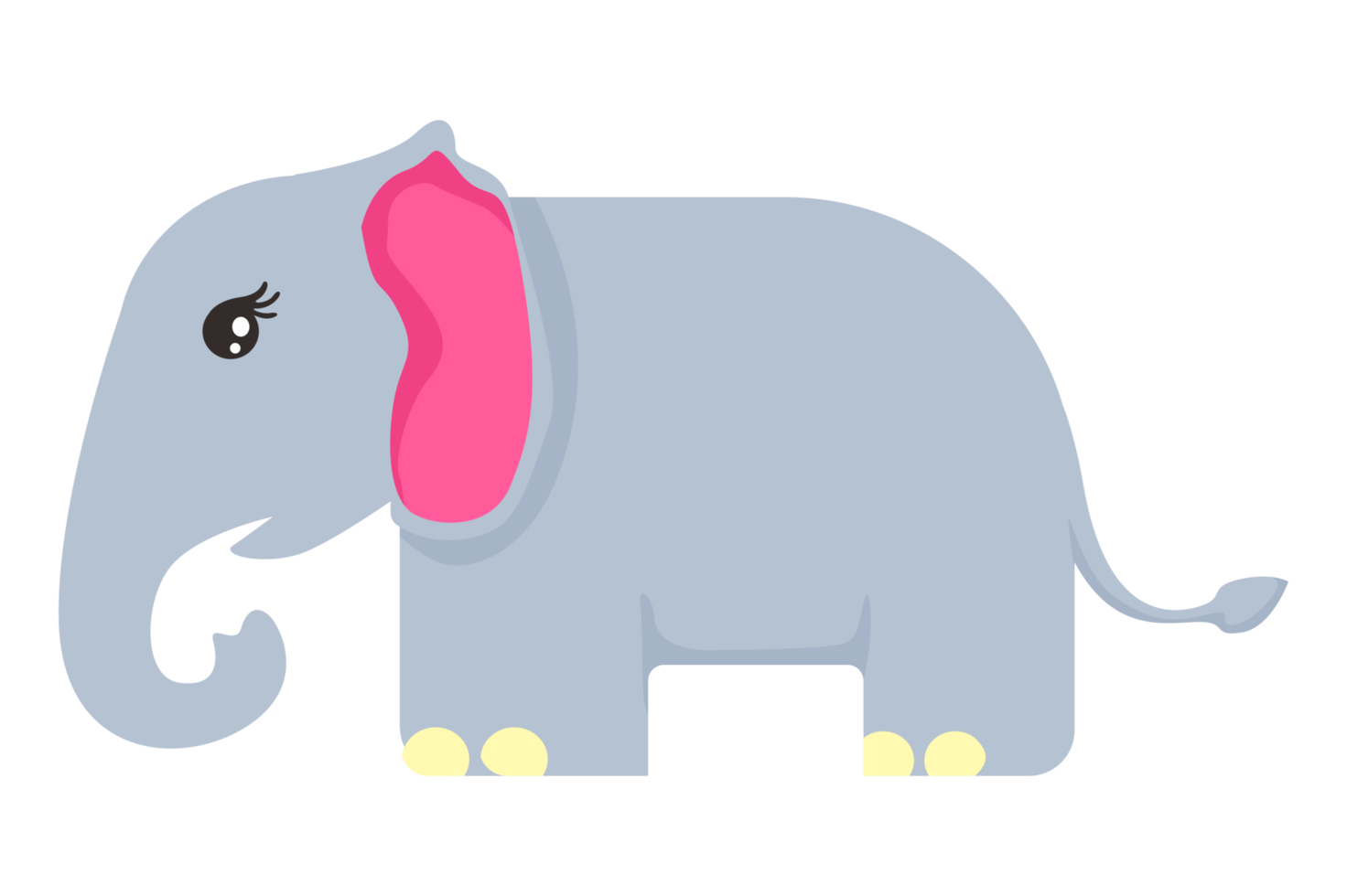 förtjusande elefant för design png