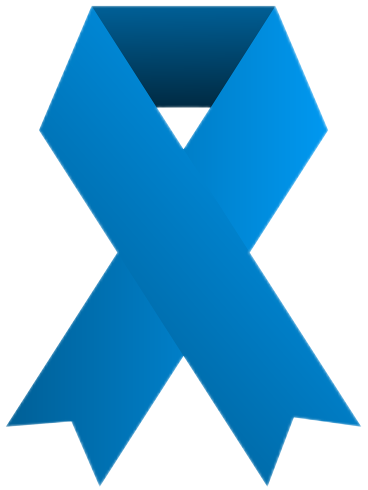 Blue Ribbon PNG for Prostate Cancer Awareness