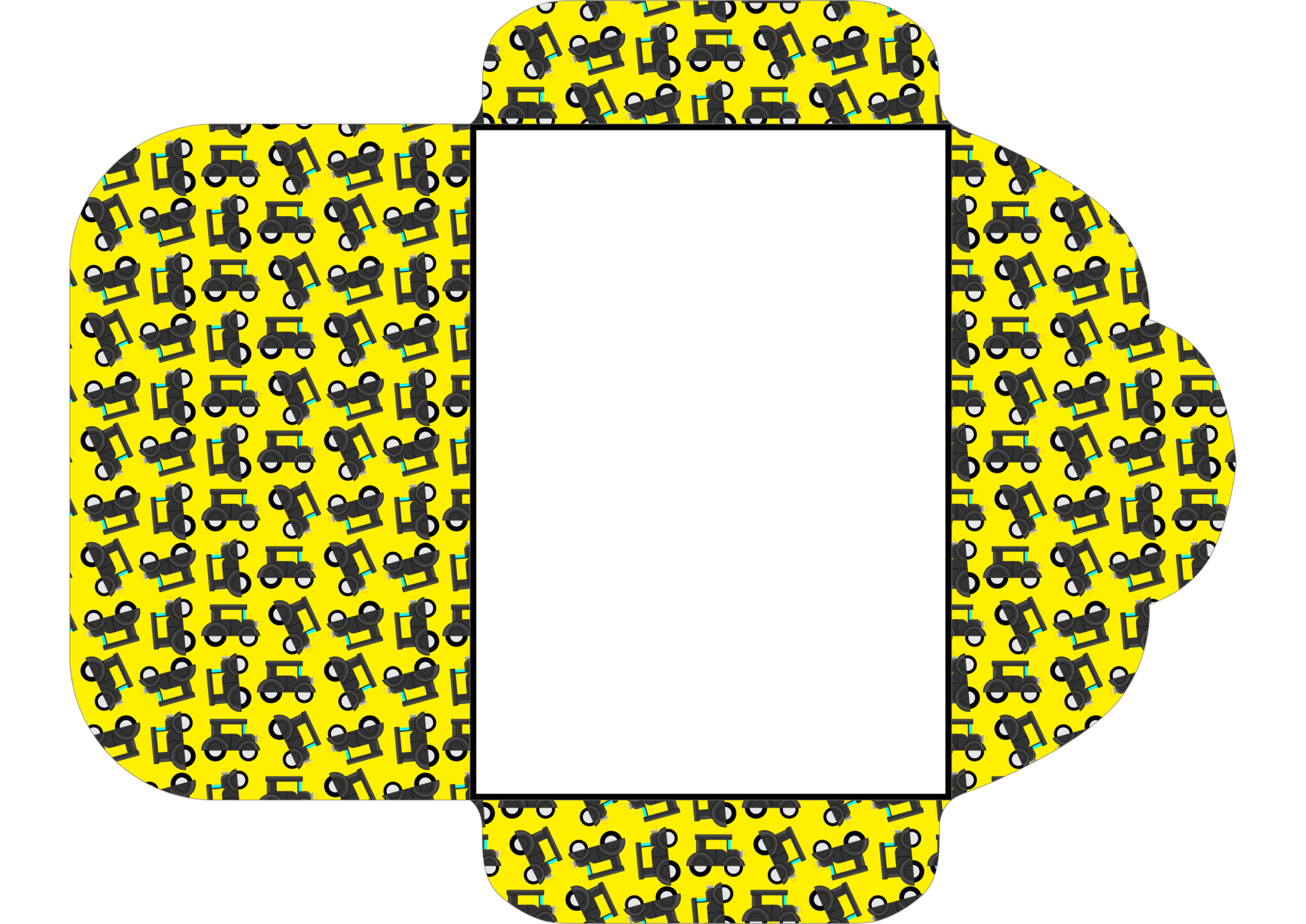 envelope-design-with-car-pattern-theme-16659404-png