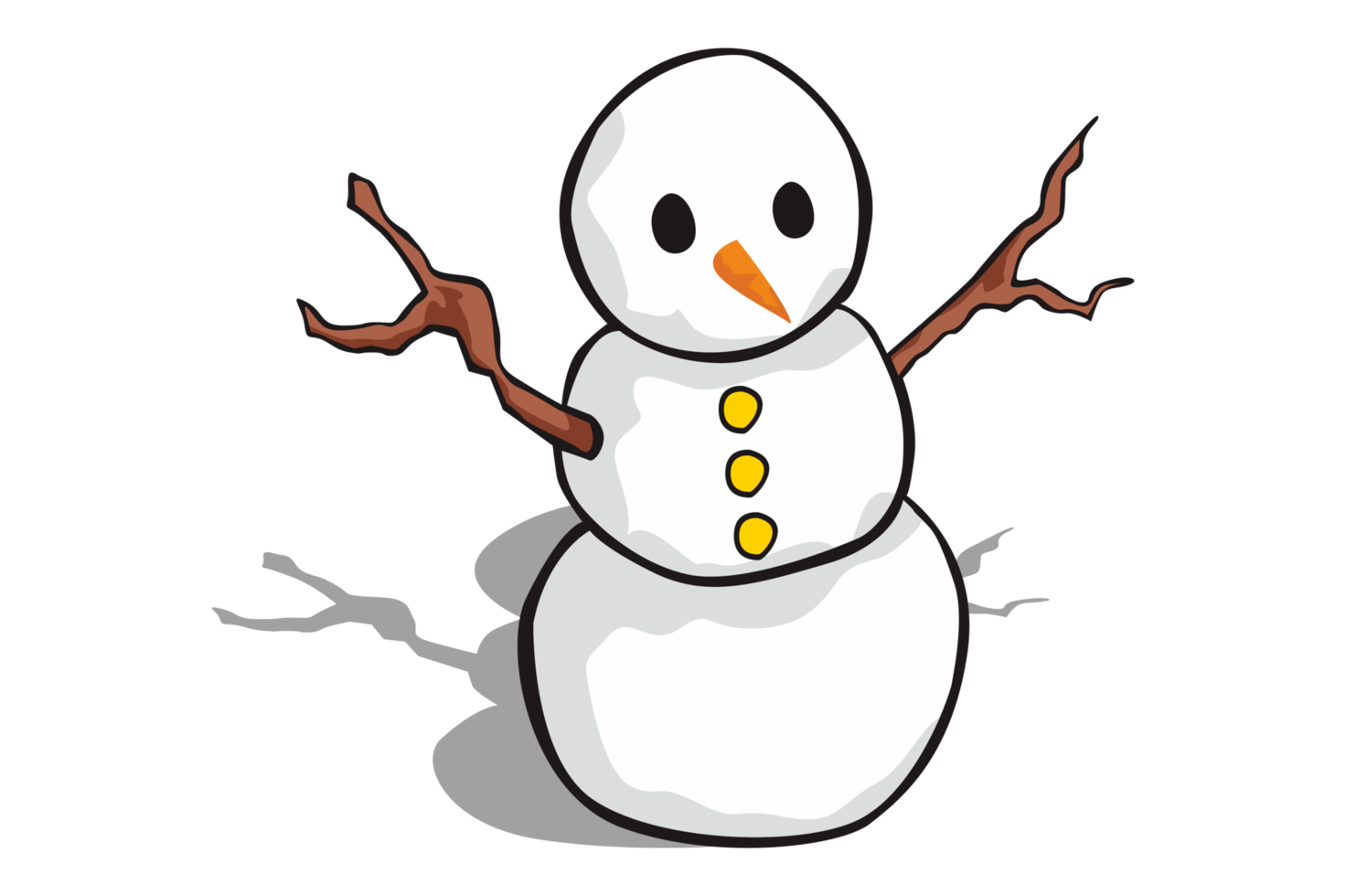 Christmas Snowman Cartoon Character png