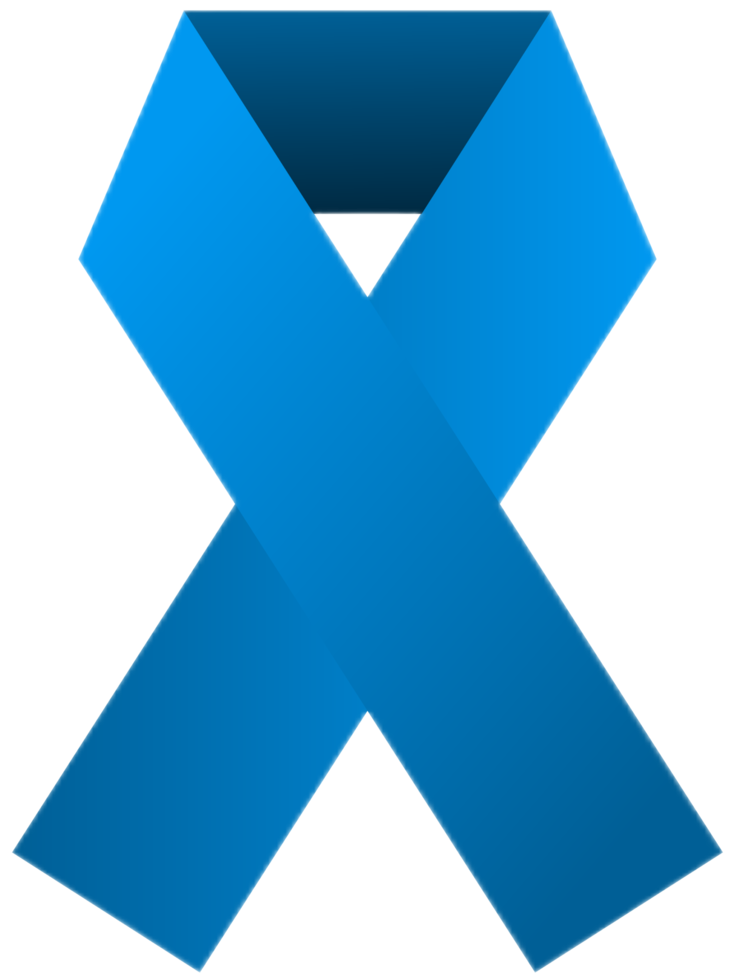 Blue Ribbon PNG for Prostate Cancer Awareness