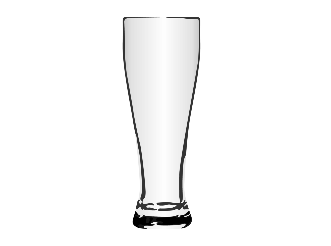 Transparent drinking glass png