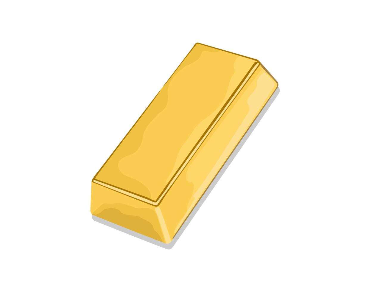 Glänzende Goldbarren png