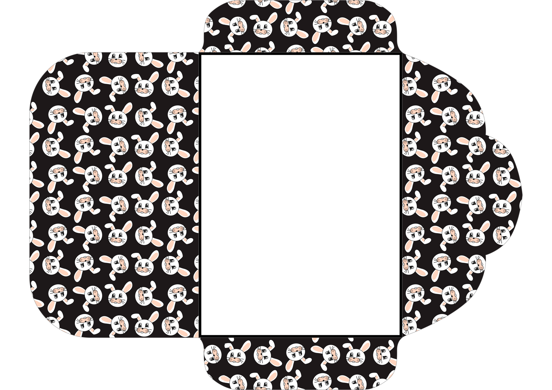 envelope-design-with-rabbit-pattern-theme-16659491-png