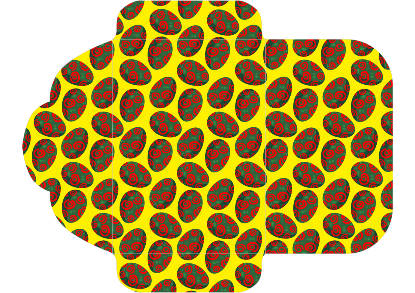 design de envelope com padrão temático de ovo de páscoa png