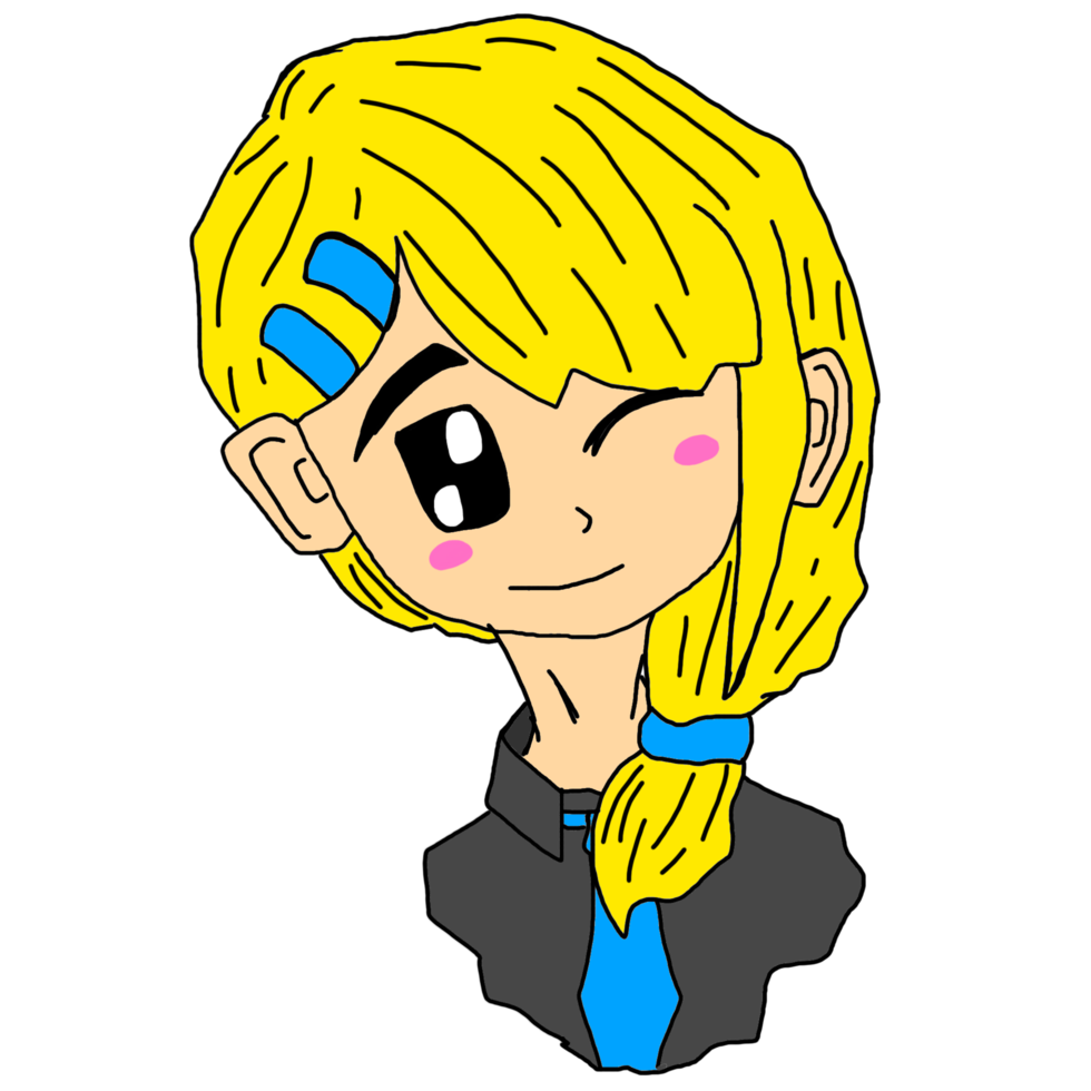 personaje de dibujos animados de chica rubia png