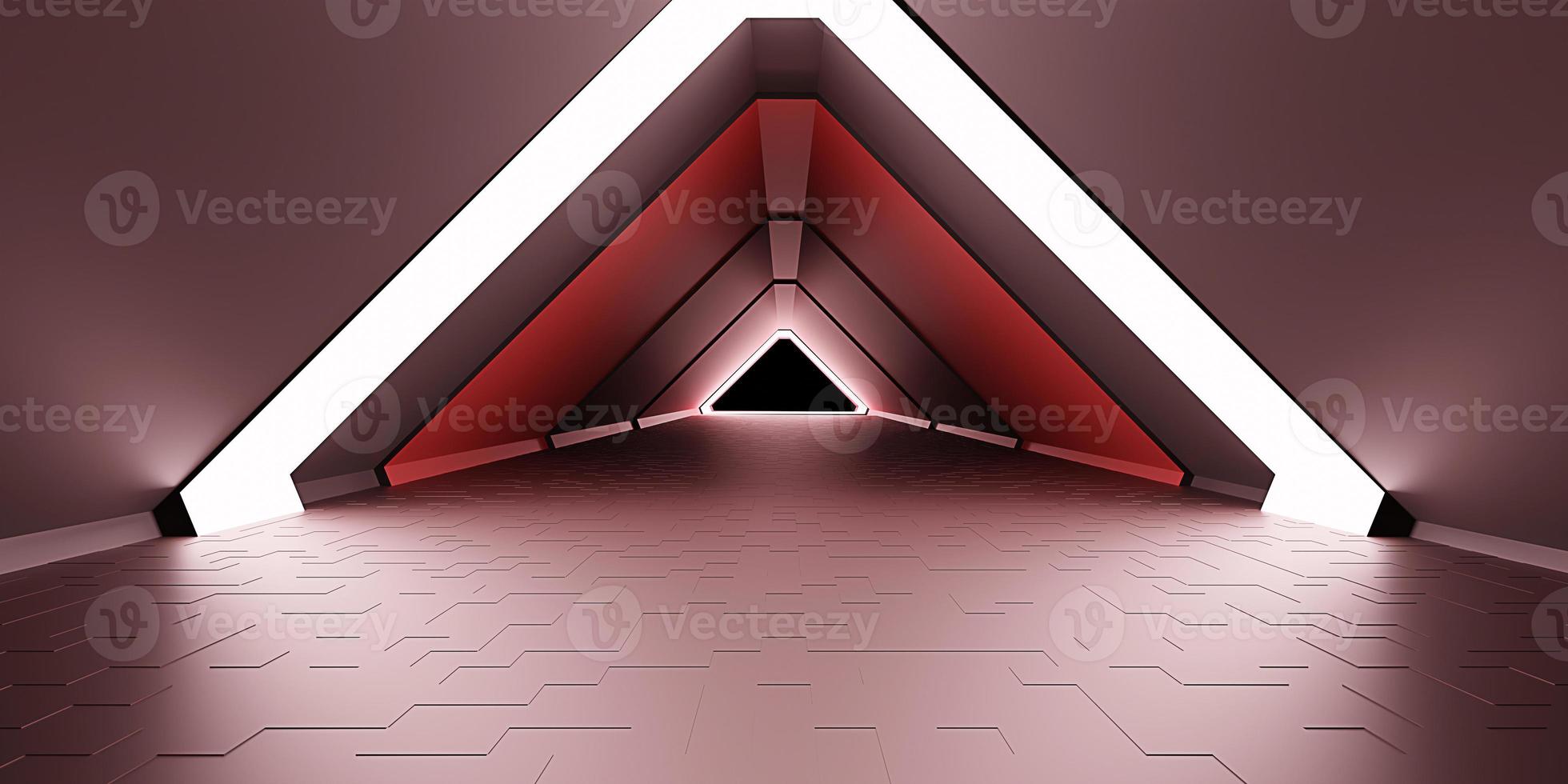 tunnel passage neon light laser techno cyberspace technology hyperloop pipe scifi hi tech digital glow tunnel 3d illustration photo
