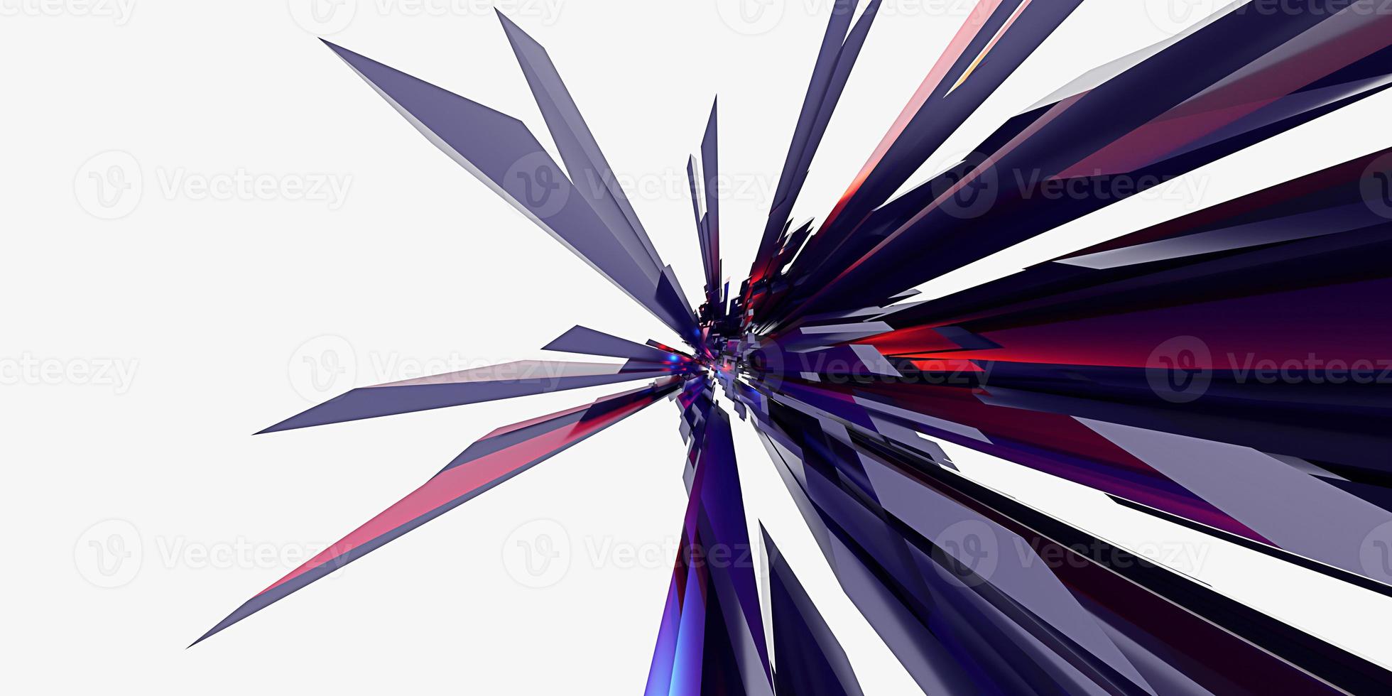 Speed effect background Abstract geometric background starburst dynamic centric motion pattern zoom abstract stick explode 3d render photo
