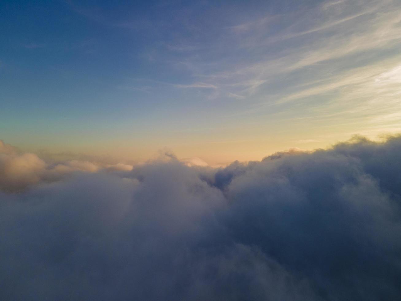 amazing view of cloud and road from aerial in nature photo