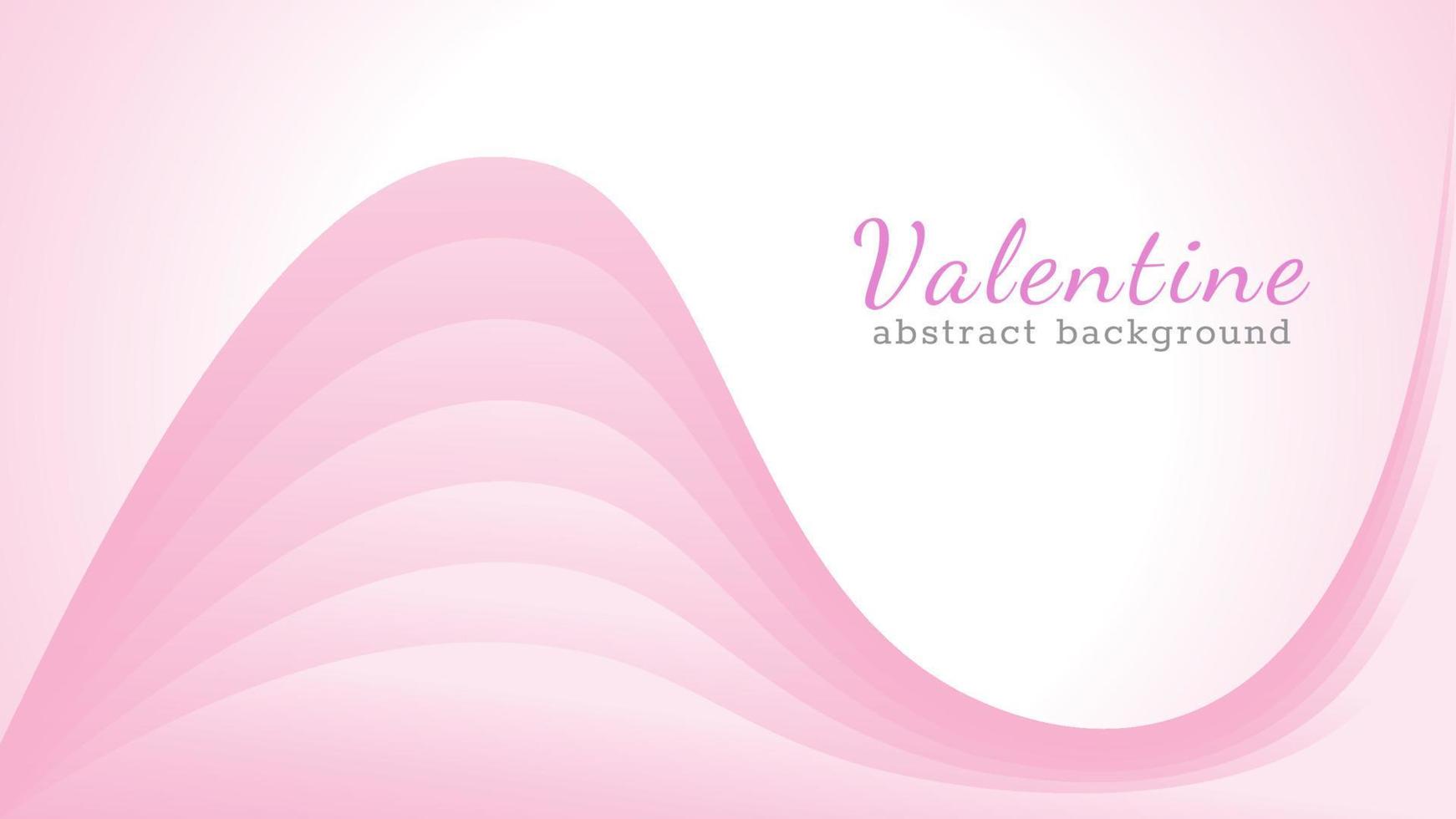 hermosa ilustración de vector de onda rosa. plantilla de diseño de fondo abstracto para evento romántico, tarjeta de San Valentín, invitación de boda, afiche, papel tapiz, pancarta, revista, etc.