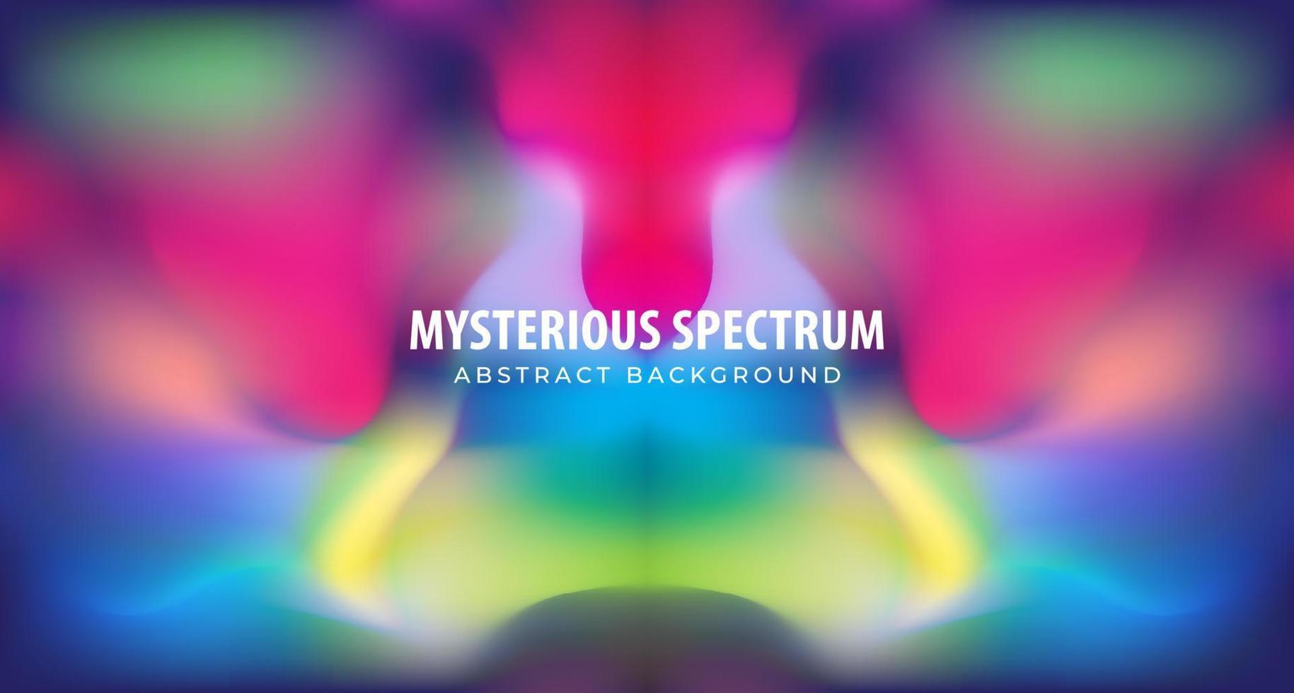 Mysterious Dark Spectrum vector illustration. Blurred multicolour gradient. Abstract background design for wallpaper, backdrop banner, poster, cover, flyer, presentation, advertising etc