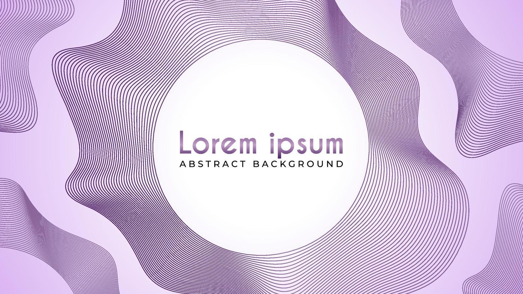 Audio Spectrum Visual, Abstract Wave Line Background Design Template with Editable Text Style. Shiny Very Peri Color vector