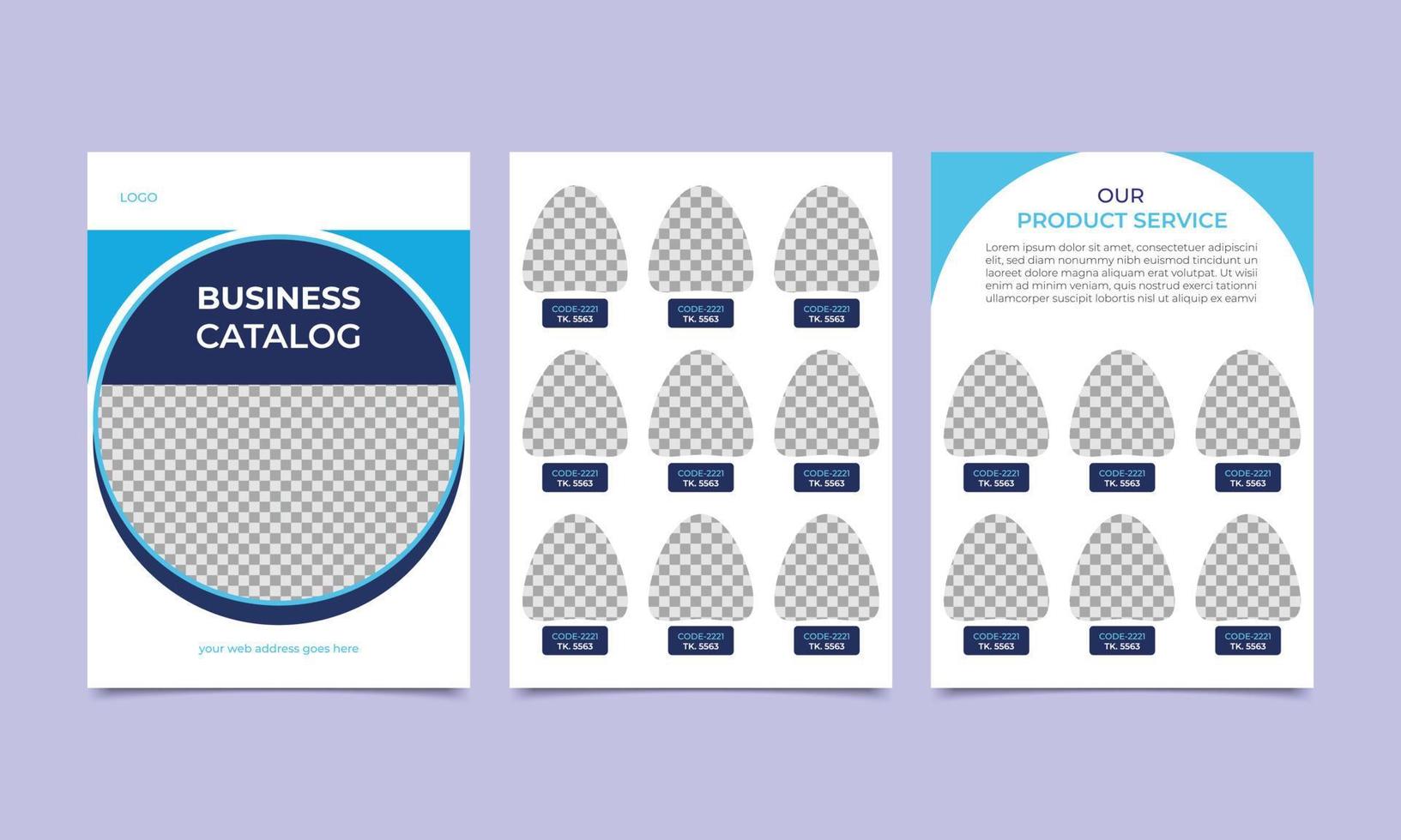 Professional and simple product catalogue design template. Business cover design and catalog cover template A4 size for brochure design, annual report, leaflet, poster, flyer etc. vector