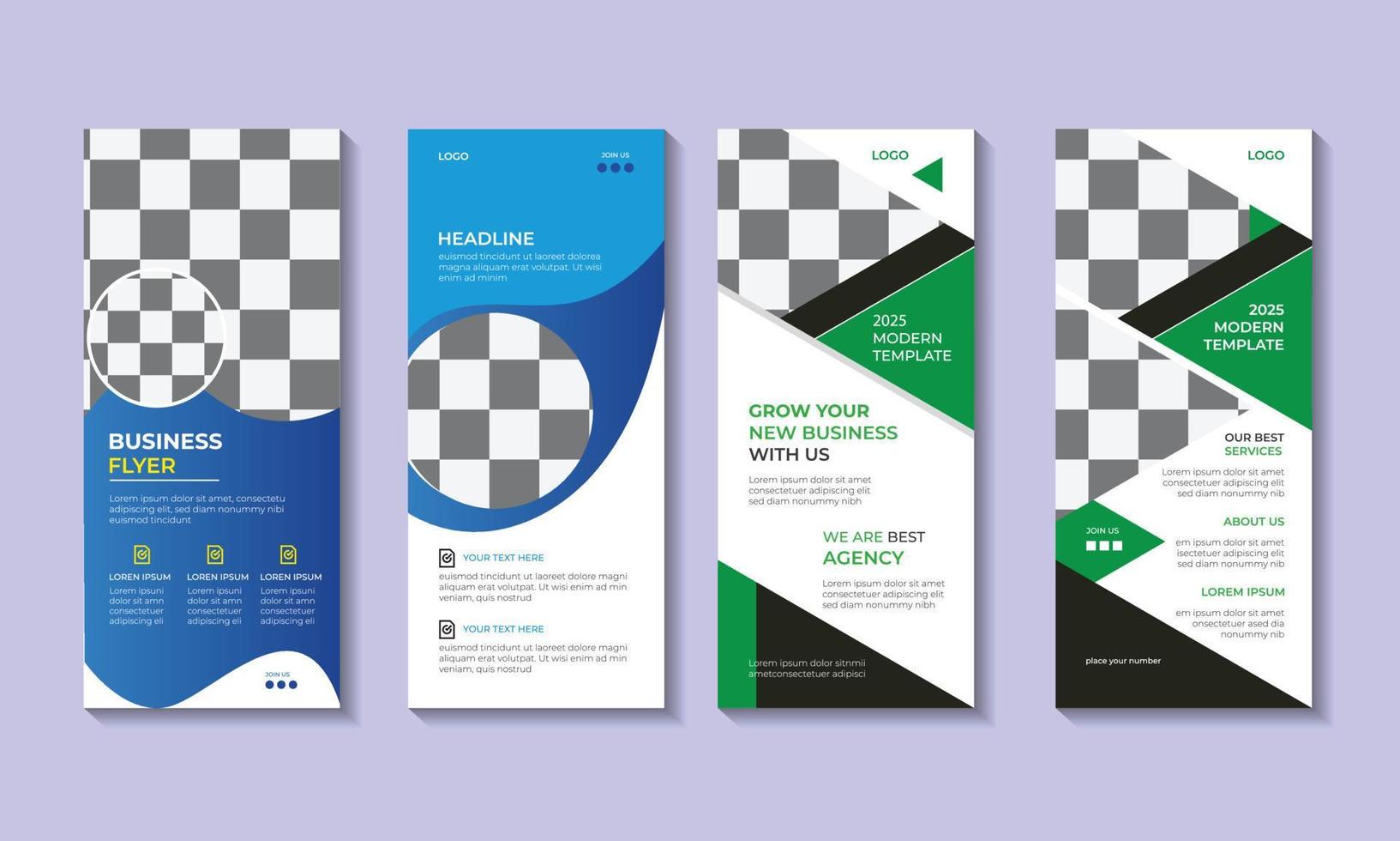 Corporate business roll up banner design template. Abstract Roll up background for Presentation. Vertical roll up, x-stand, Retractable banner stand or flag design layout for conference. vector