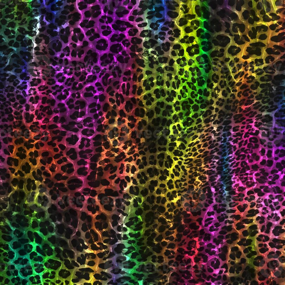 Abstract leopard design background,Colorful animal skin texture,Textile leopard design fabric photo