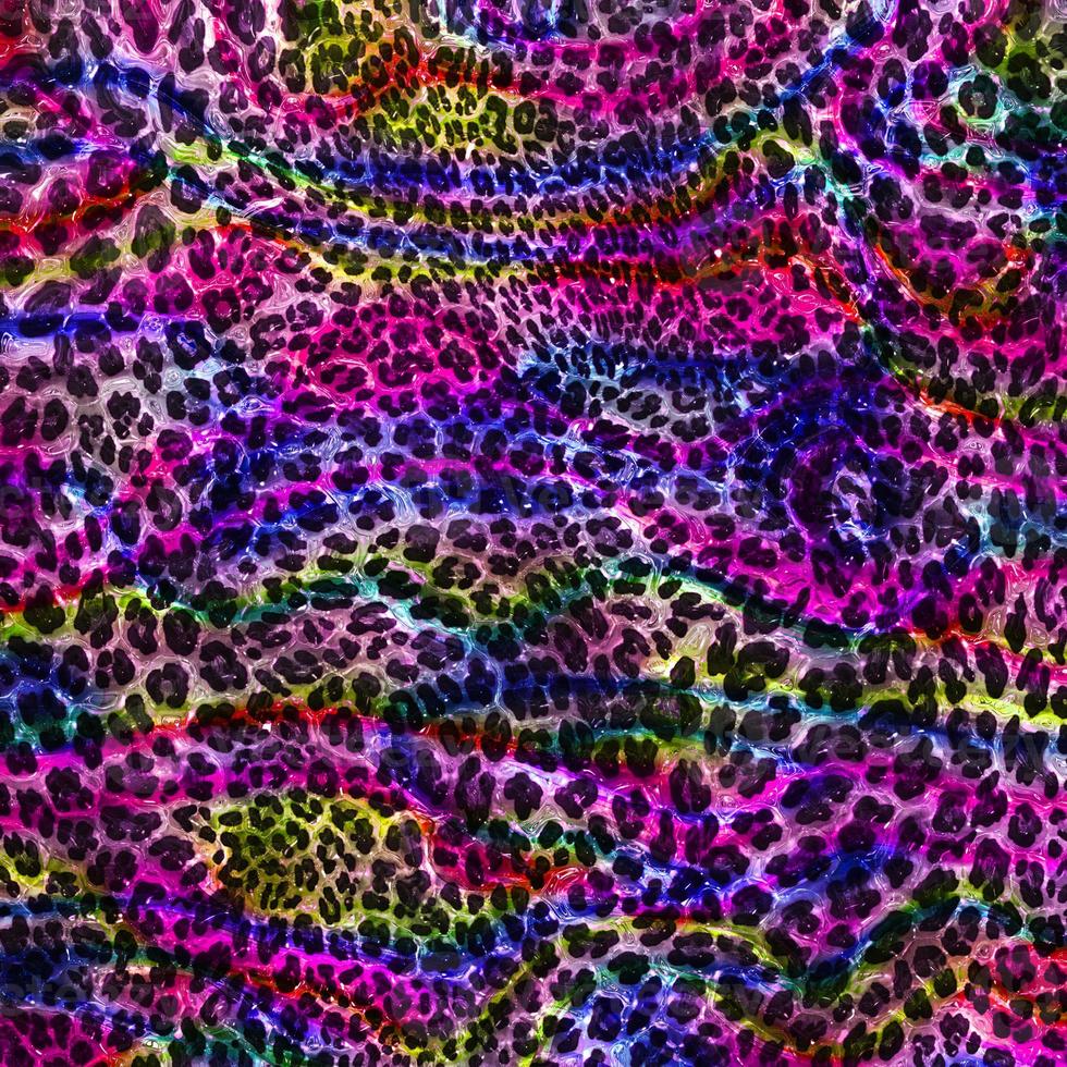 Abstract leopard design background,Colorful animal skin texture,Textile leopard design fabric photo