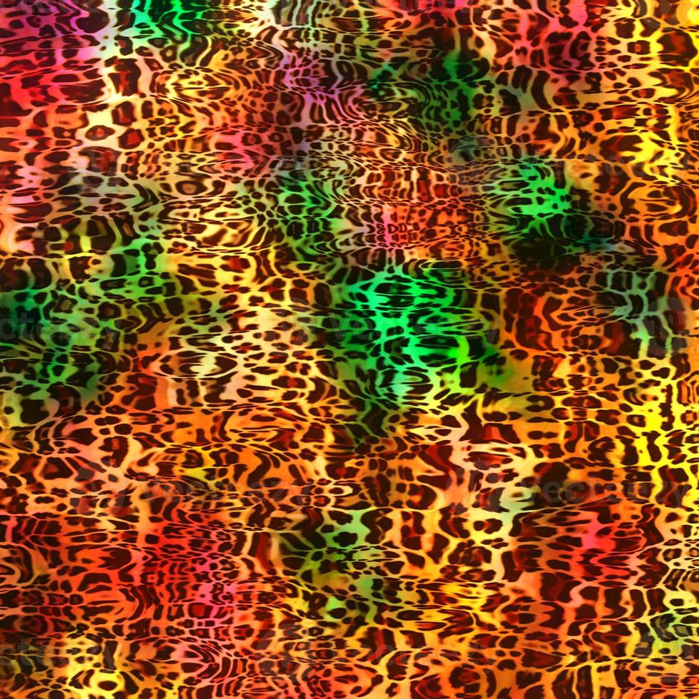 Abstract leopard design background,Colorful animal skin texture,Textile leopard design fabric photo