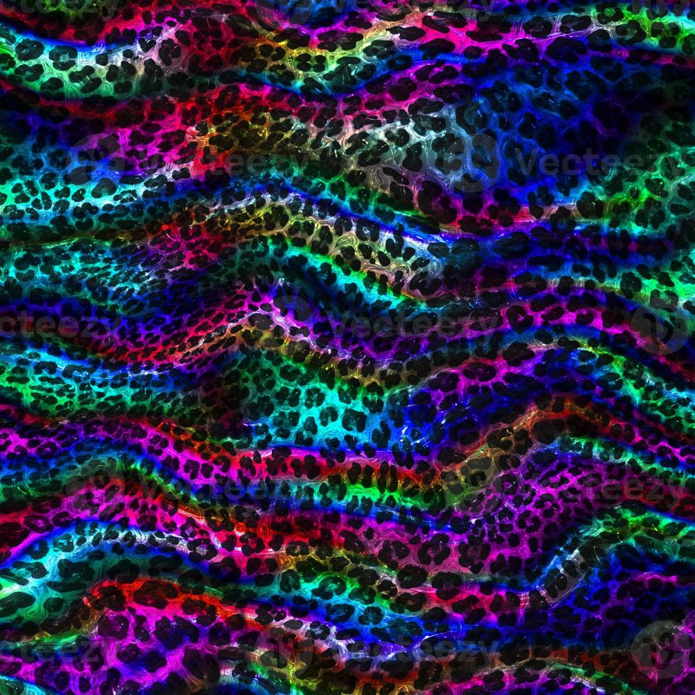 Abstract leopard design background,Colorful animal skin texture,Textile leopard design fabric photo