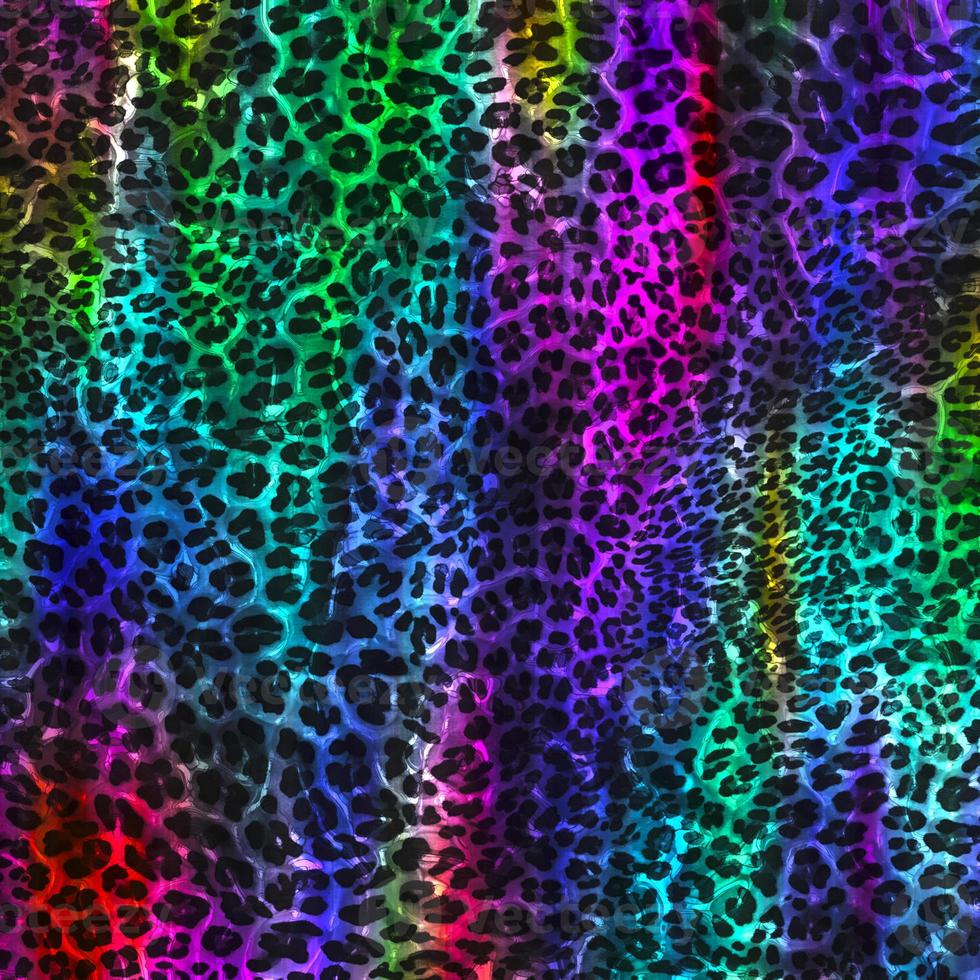 Abstract leopard design background,Colorful animal skin texture,Textile leopard design fabric photo