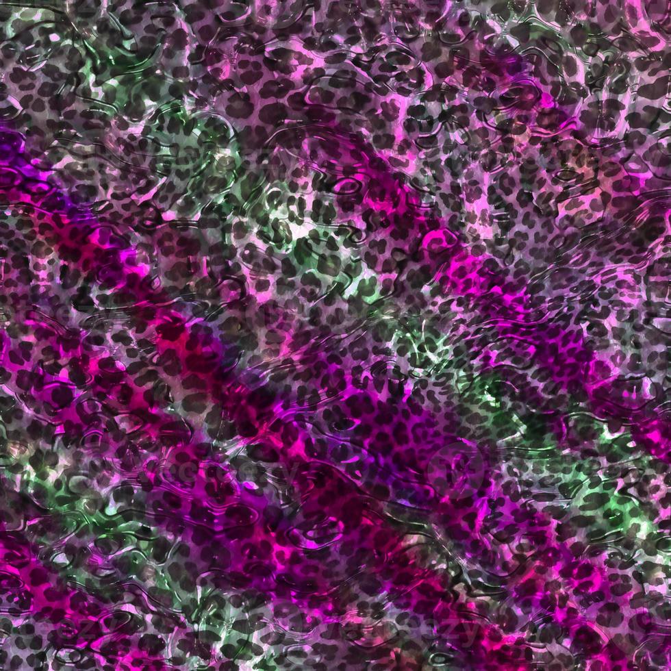 Abstract leopard design background,Colorful animal skin texture,Textile leopard design fabric photo