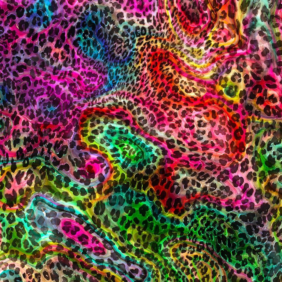 estilo abstracto de patrón de piel de leopardo, tela textil y de moda, textura de estilo vintage, fondo de piel animal, patrón de estampado textil diseñado por leopardo, diseño abstracto de textura de leopardo foto