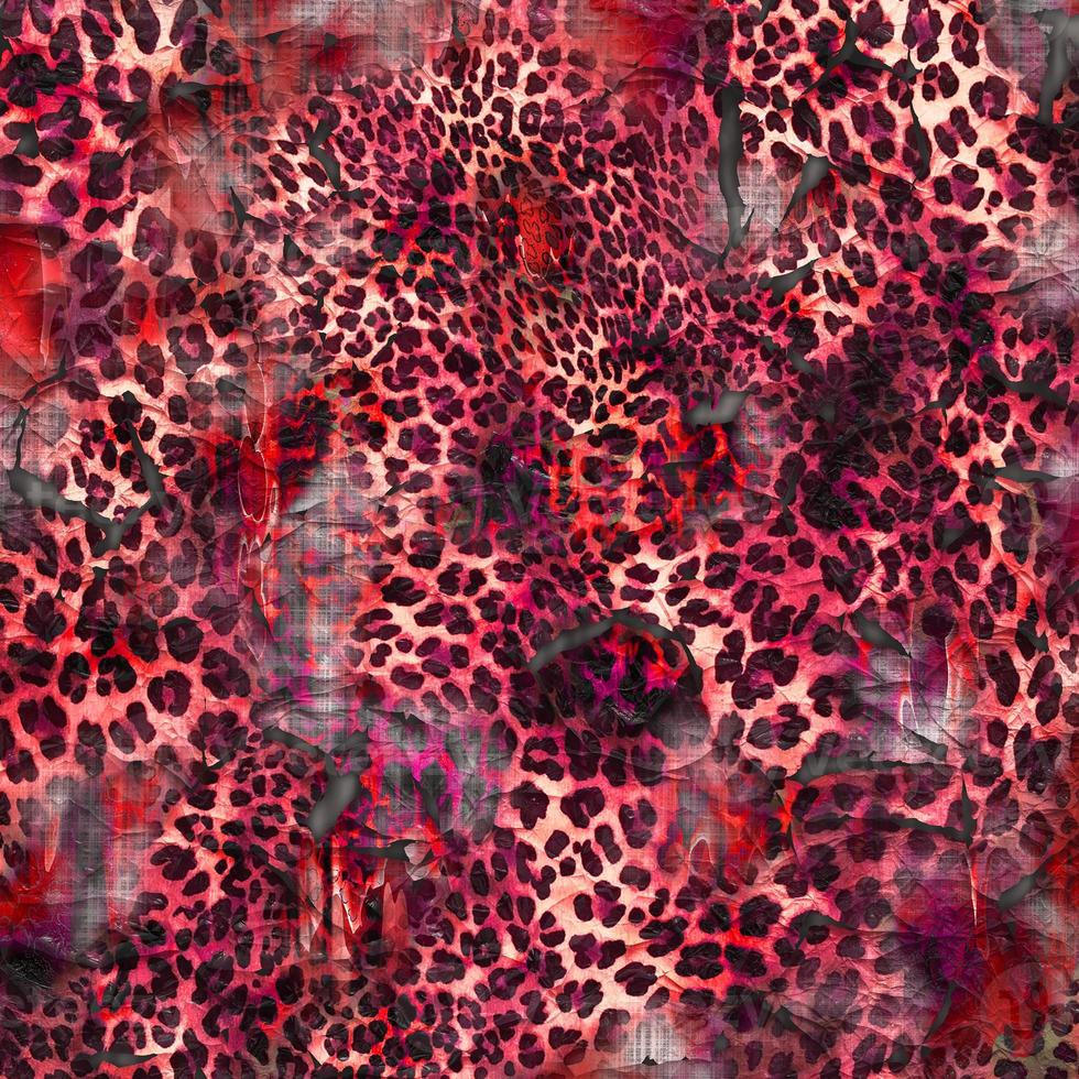 Abstract leopard design background,Colorful animal skin texture,Textile leopard design fabric photo