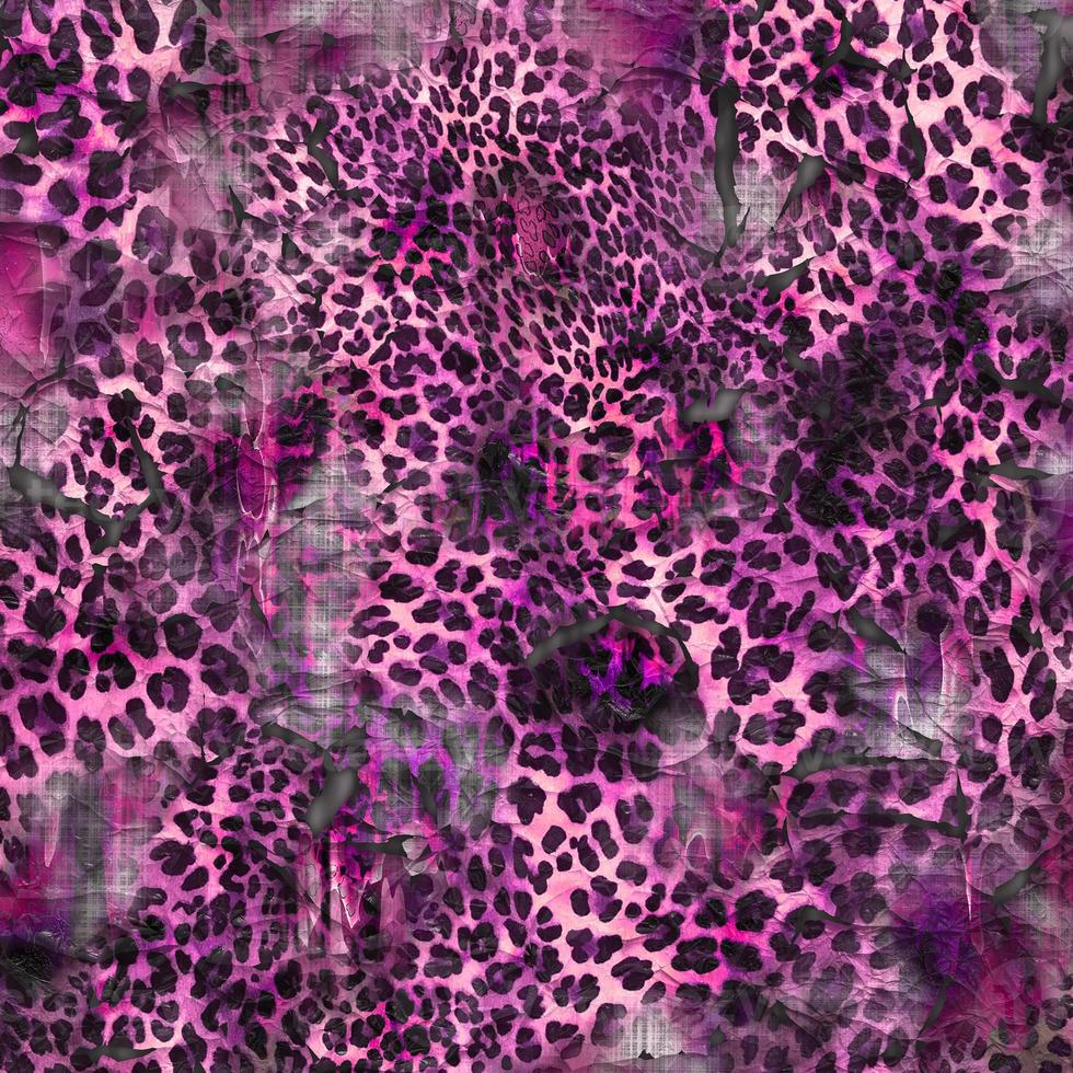 Abstract leopard design background,Colorful animal skin texture,Textile leopard design fabric photo