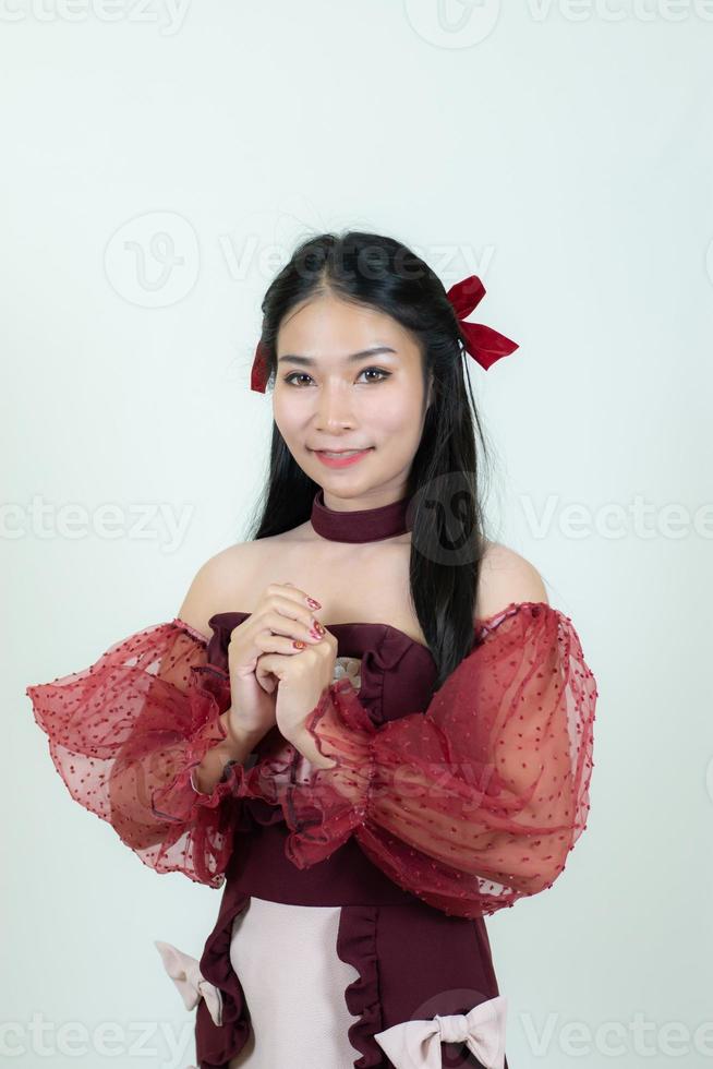 Asiab beautiful is smile look happy photo