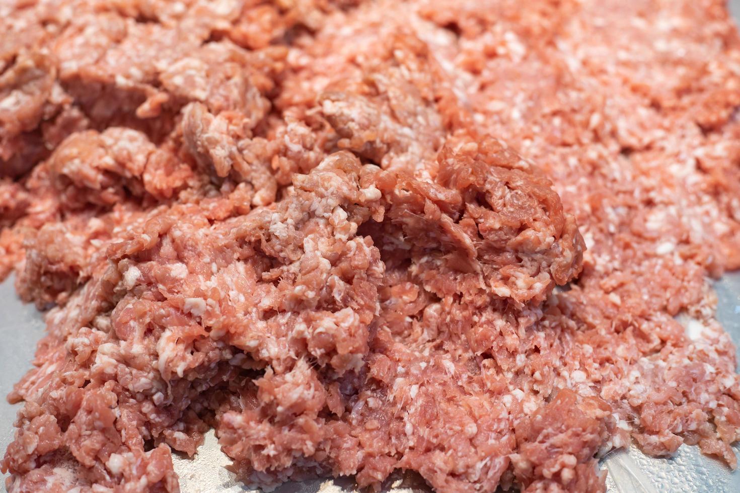 ground pork for cooking photo
