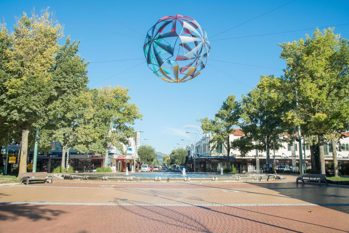 Hastings, New Zealand - March 30 2017 - The downtown of Hastings is one of the two major urban areas another one is Napier in Hawke's bay region, North Island, New Zealand. photo