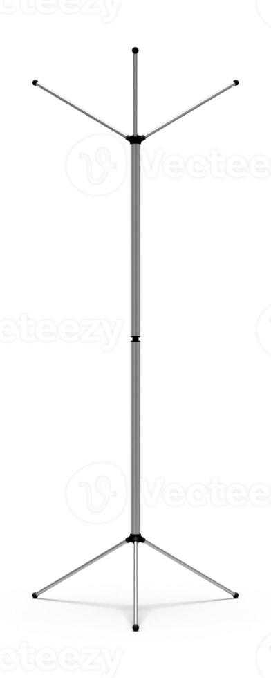 Front View of a Tri Banner Mechanism assembly 3d rendered illustration, isolated on a white background. photo
