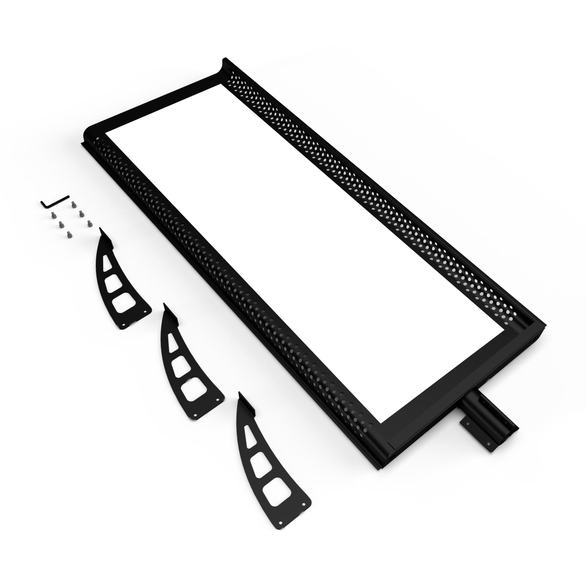 Wind Spinner assembly parts in perspective view. All of the parts that