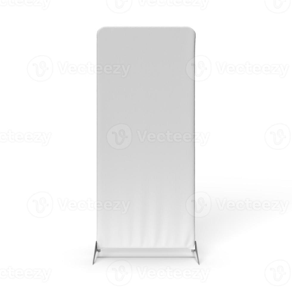 Tension Fabric Banner Display unit, front view tension banner for exhibition illustration and mockups. 3d render illustration. photo