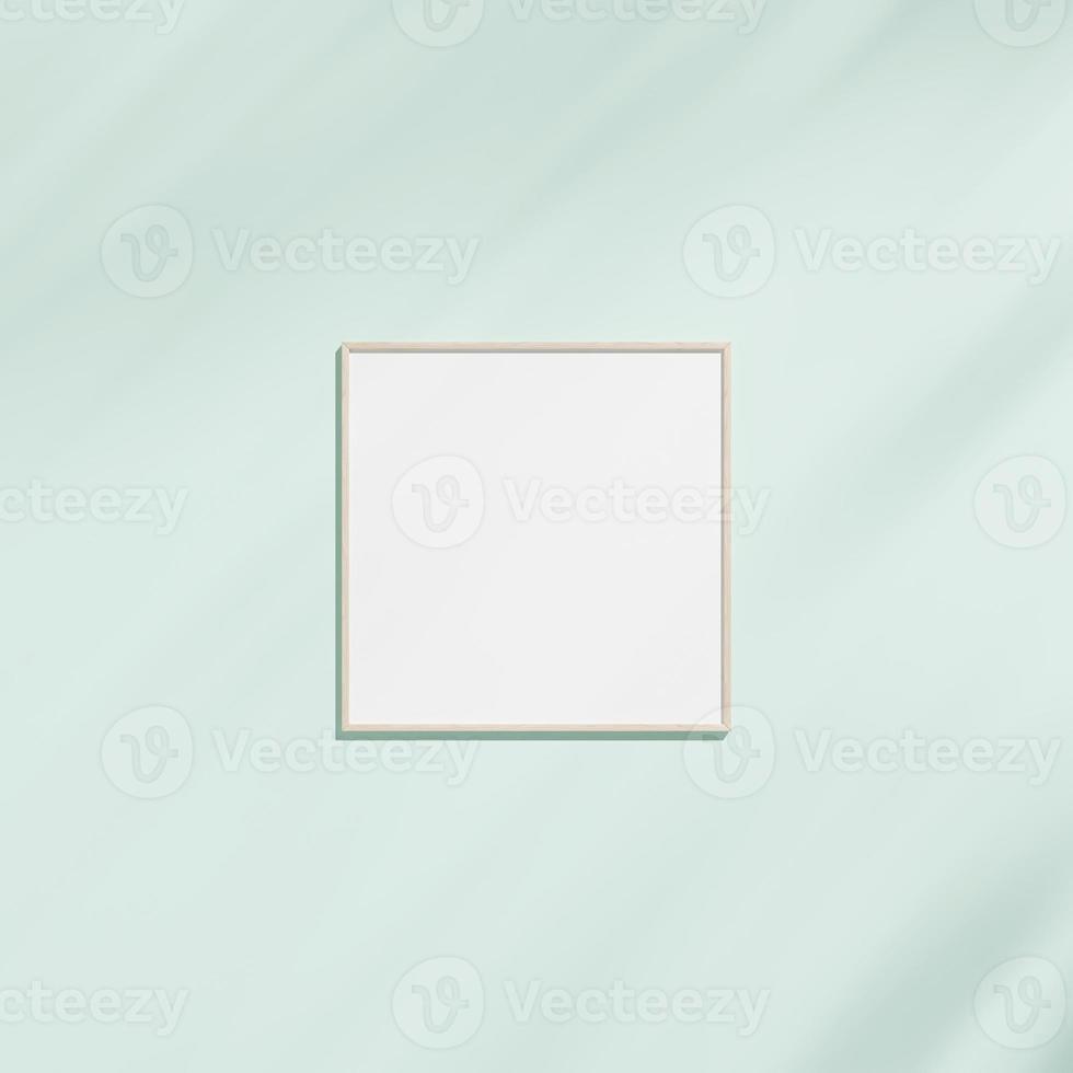 frame mockup on clean wall. Poster mockup. Clean, modern, minimal frame. Hanging photo mockup.