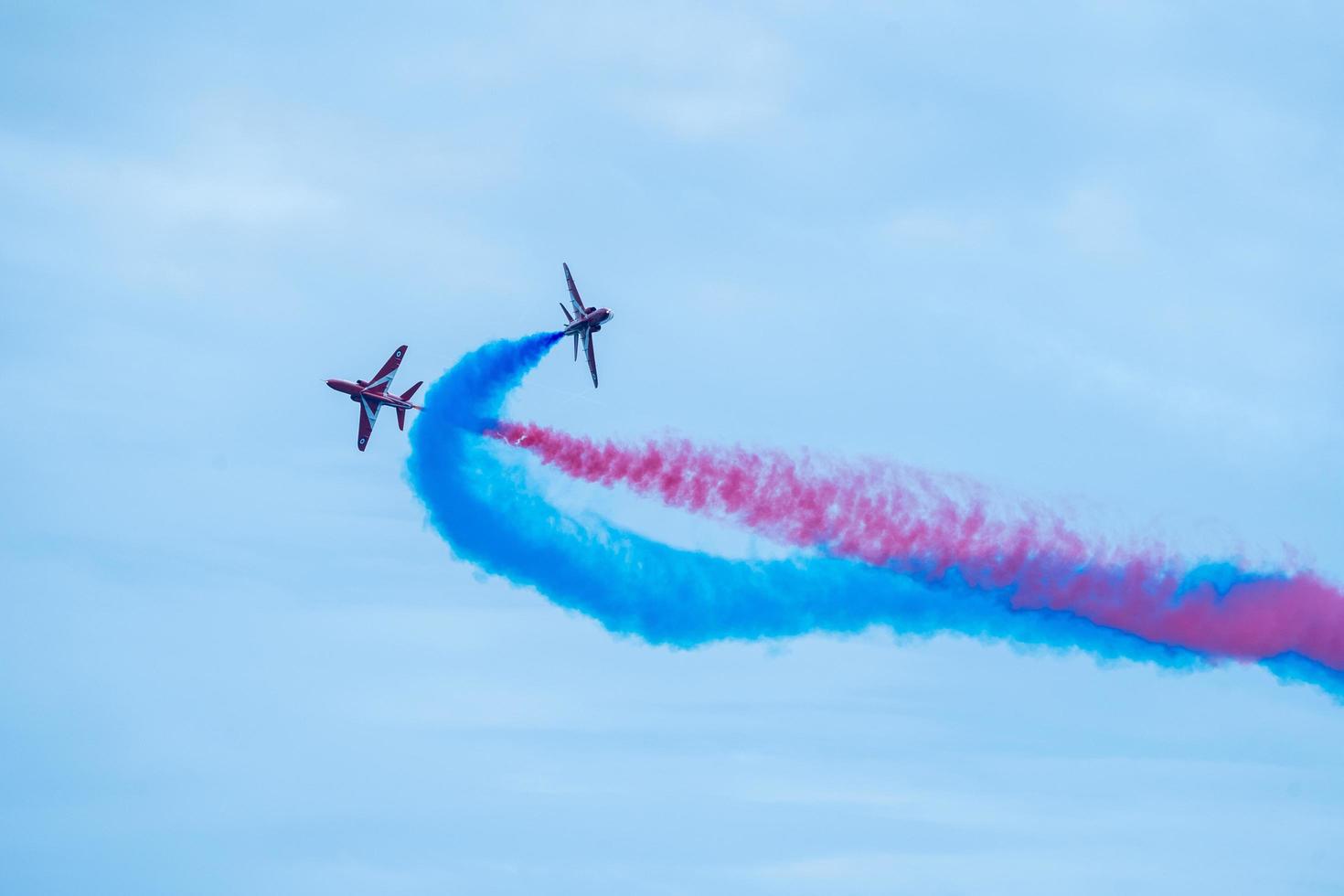 raf flechas rojas festival aéreo de bournemouth 2022 foto