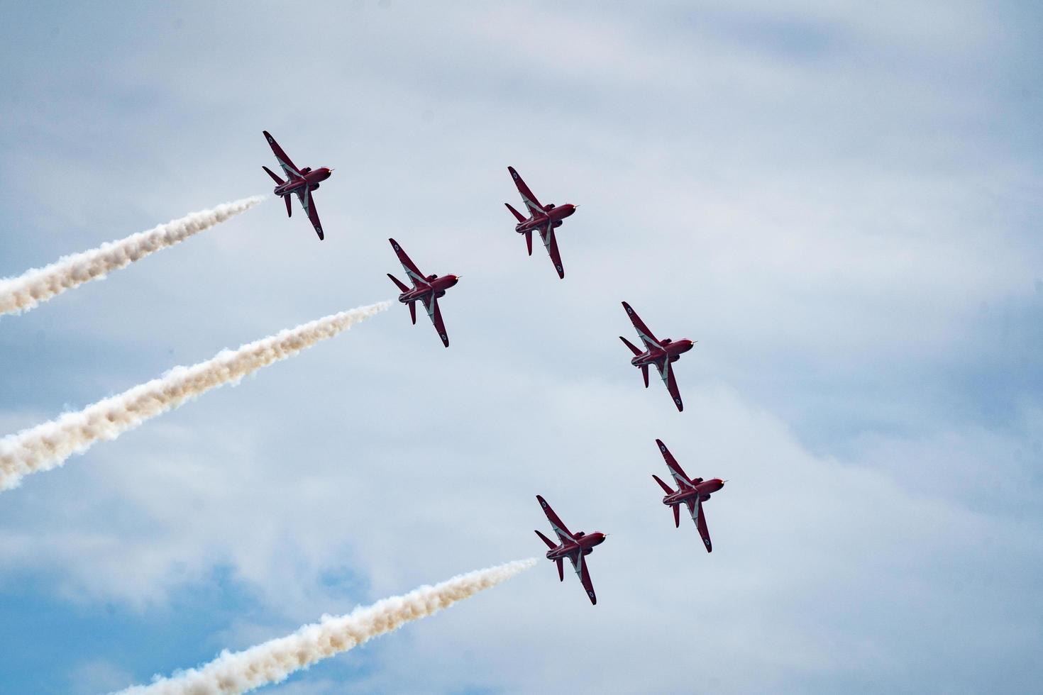 raf flechas rojas festival aéreo de bournemouth 2022 foto