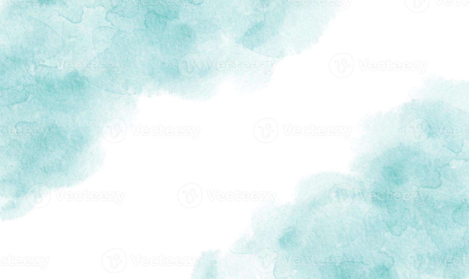 Abstract Blue Watercolor Or Alcohol Ink Art With Paper Texture And White Background, Pastel Liquid Drawing Effect. Llustration Design Template For Wedding Invitation,Decoration, Banner, Background photo