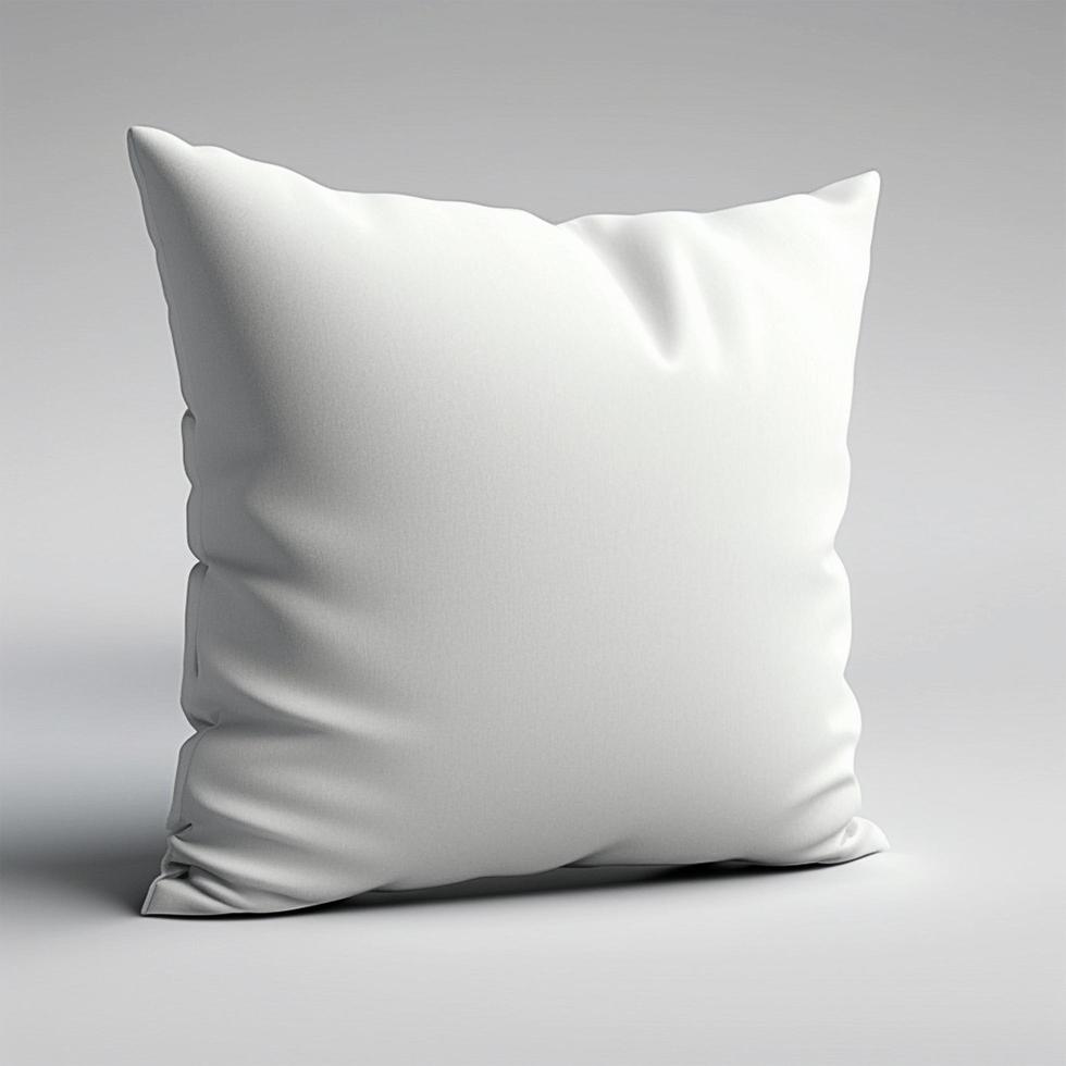 Blank white square pillow cushion Royalty Free Vector Image