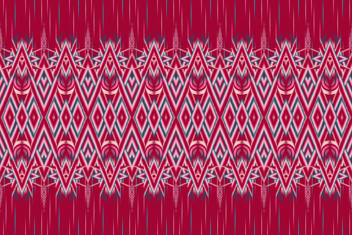 Ethnic ikat chevron pattern background Traditional pattern on the fabric in Indonesia and other Asian countries. photo