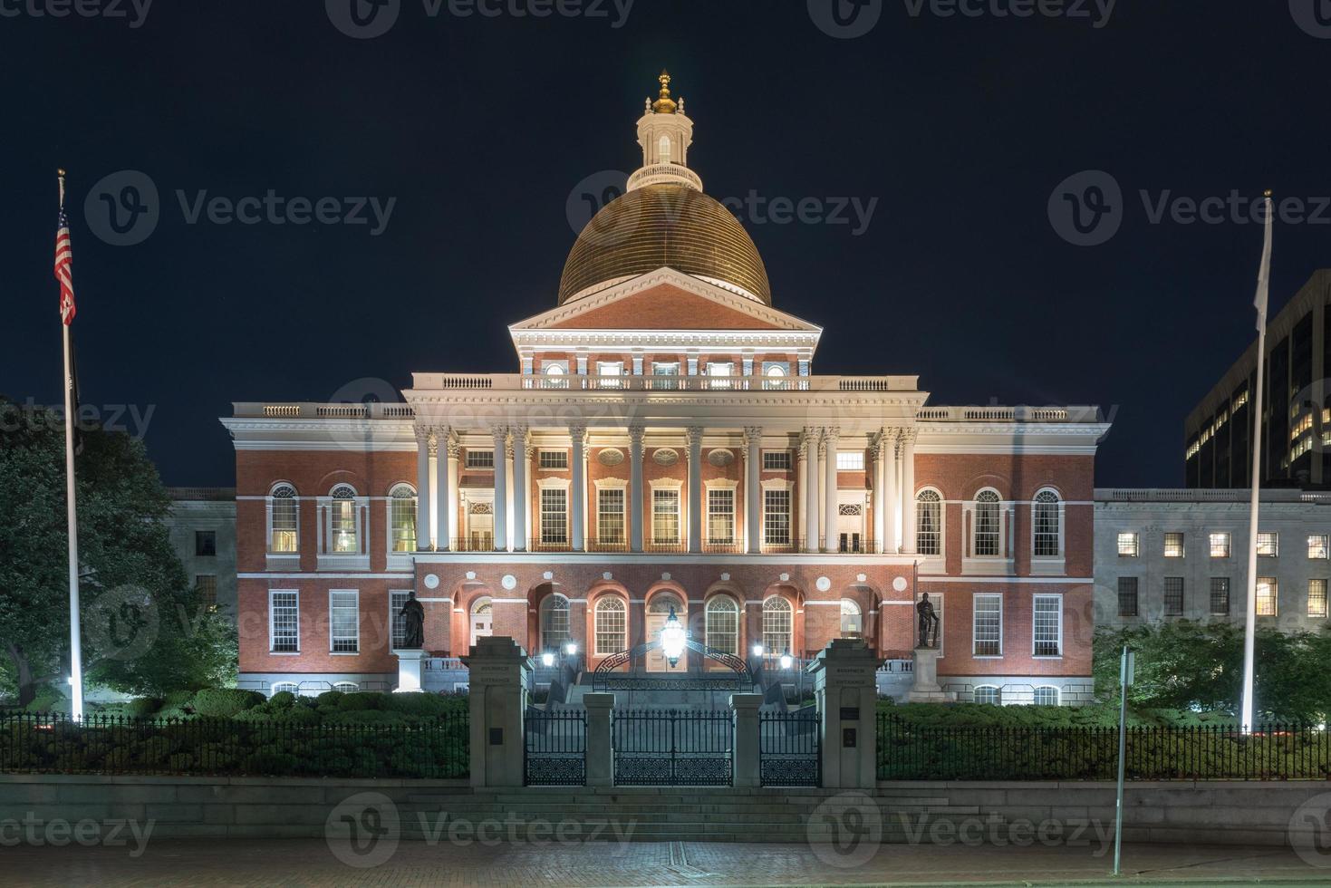 la casa del estado de massachusetts, también llamada casa del estado de massachusetts o la nueva casa del estado en boston. foto