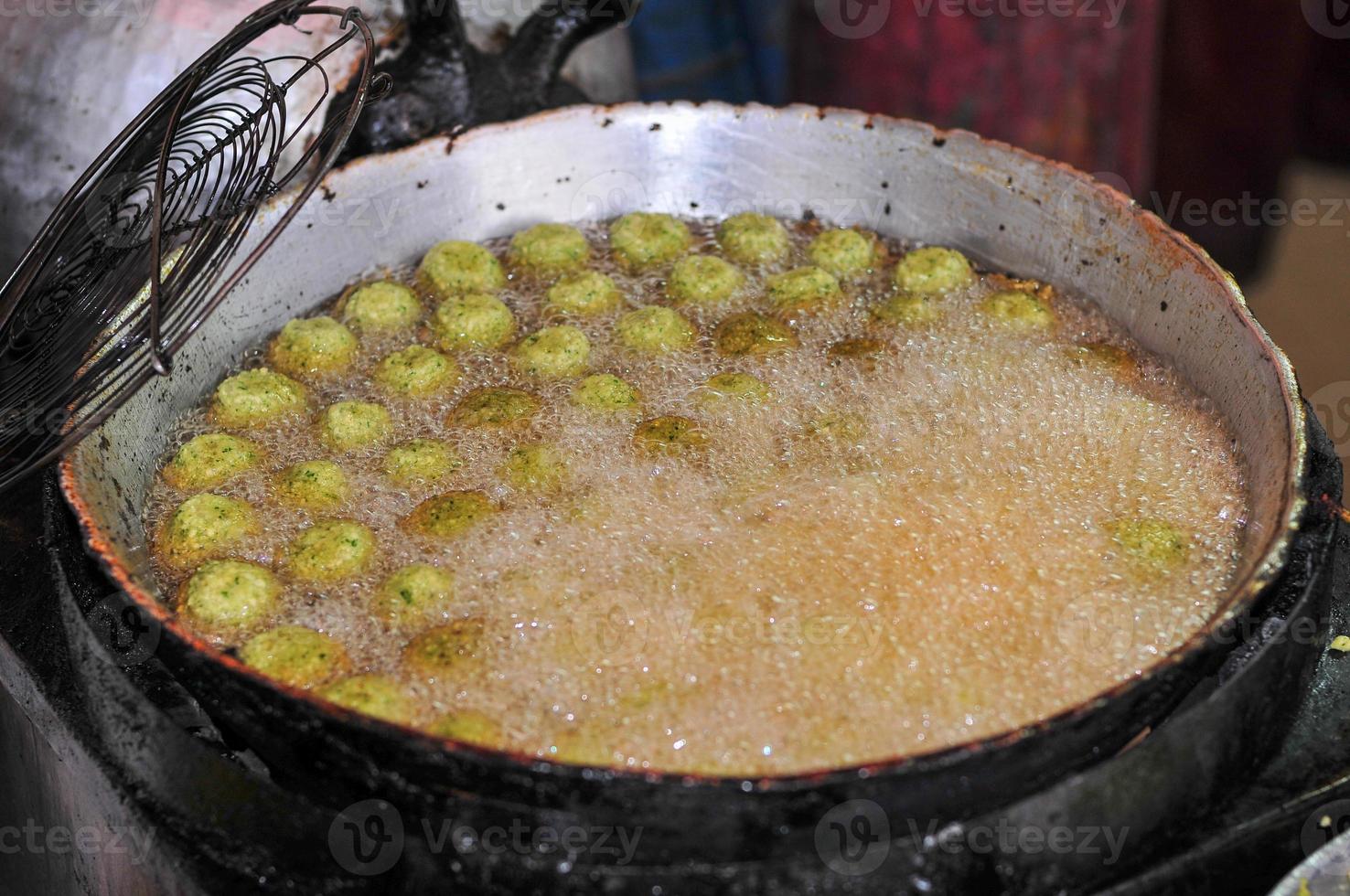 Frying Pan of Falafel photo